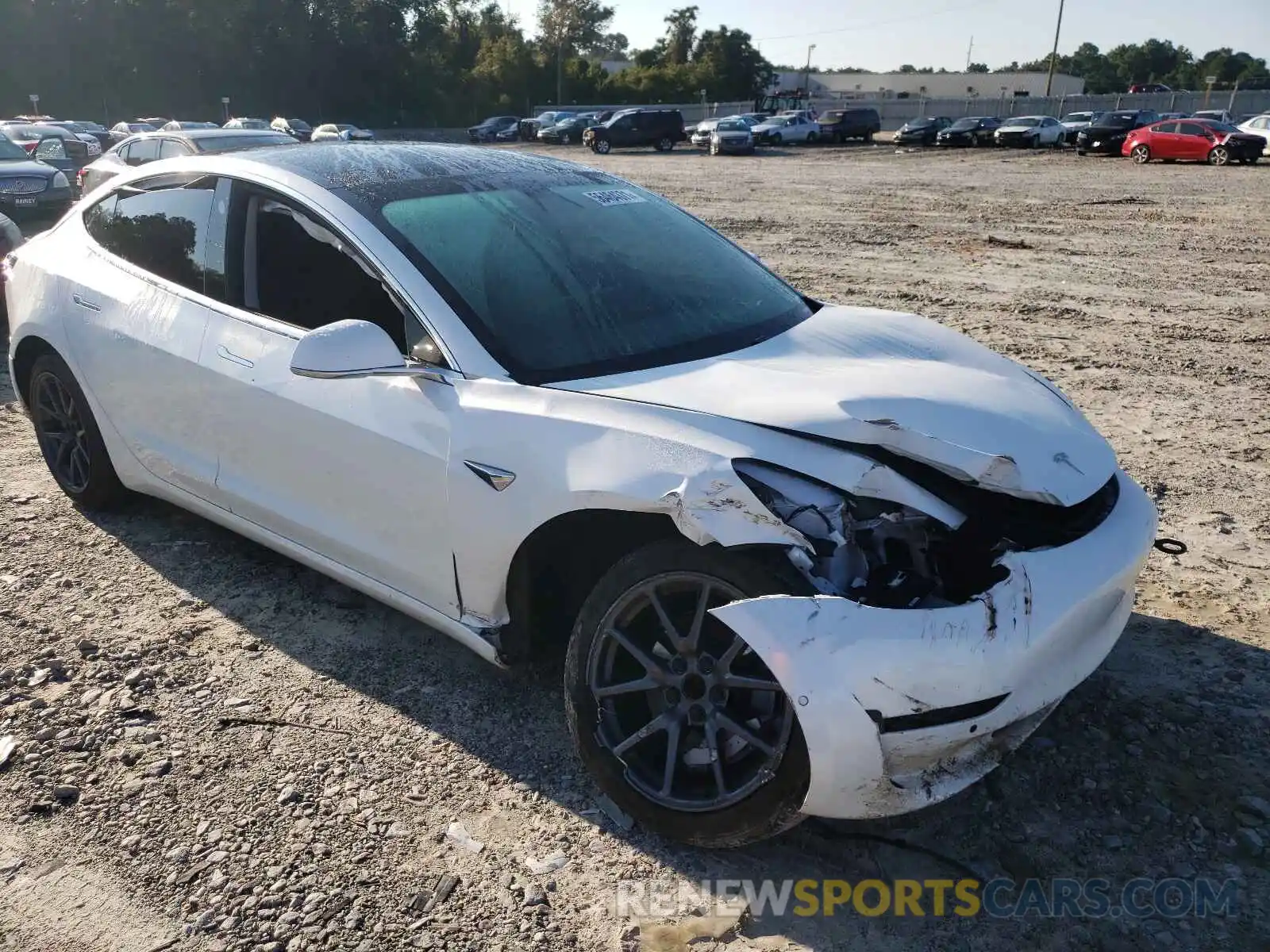 1 Photograph of a damaged car 5YJ3E1EA4LF597830 TESLA MODEL 3 2020