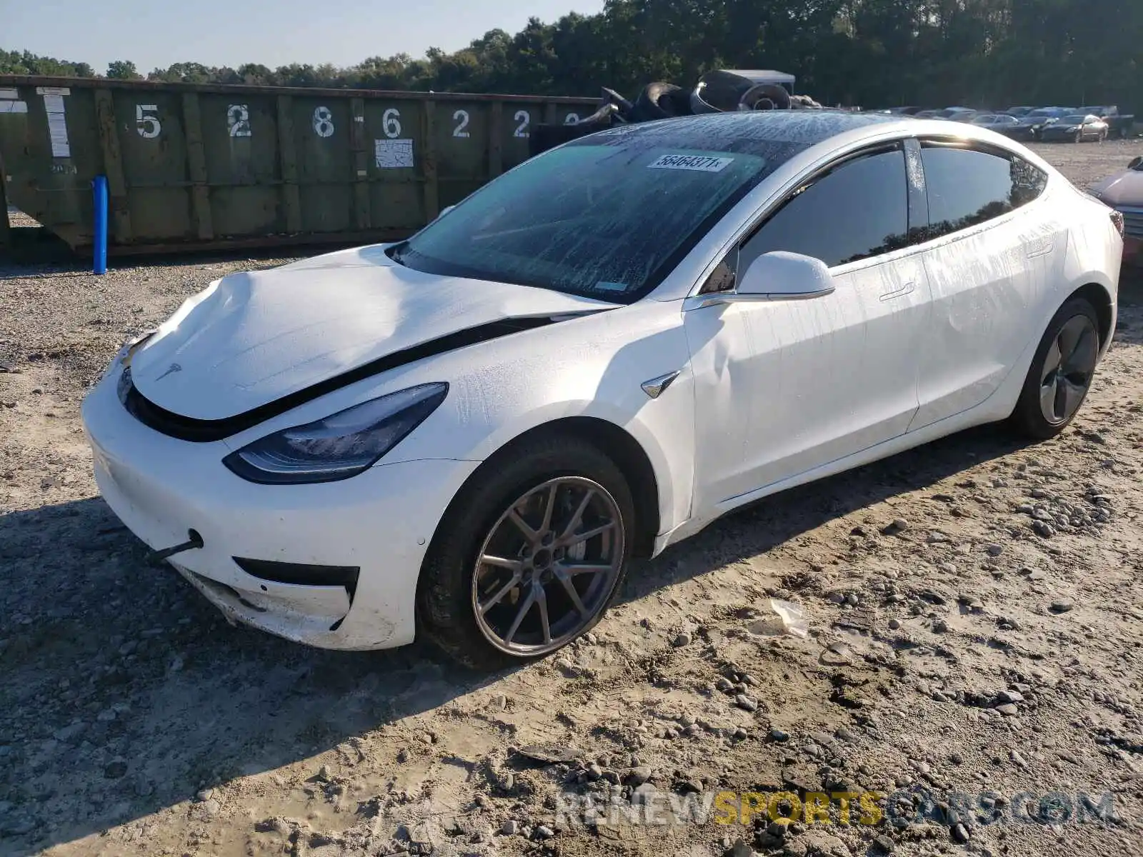 2 Photograph of a damaged car 5YJ3E1EA4LF597830 TESLA MODEL 3 2020