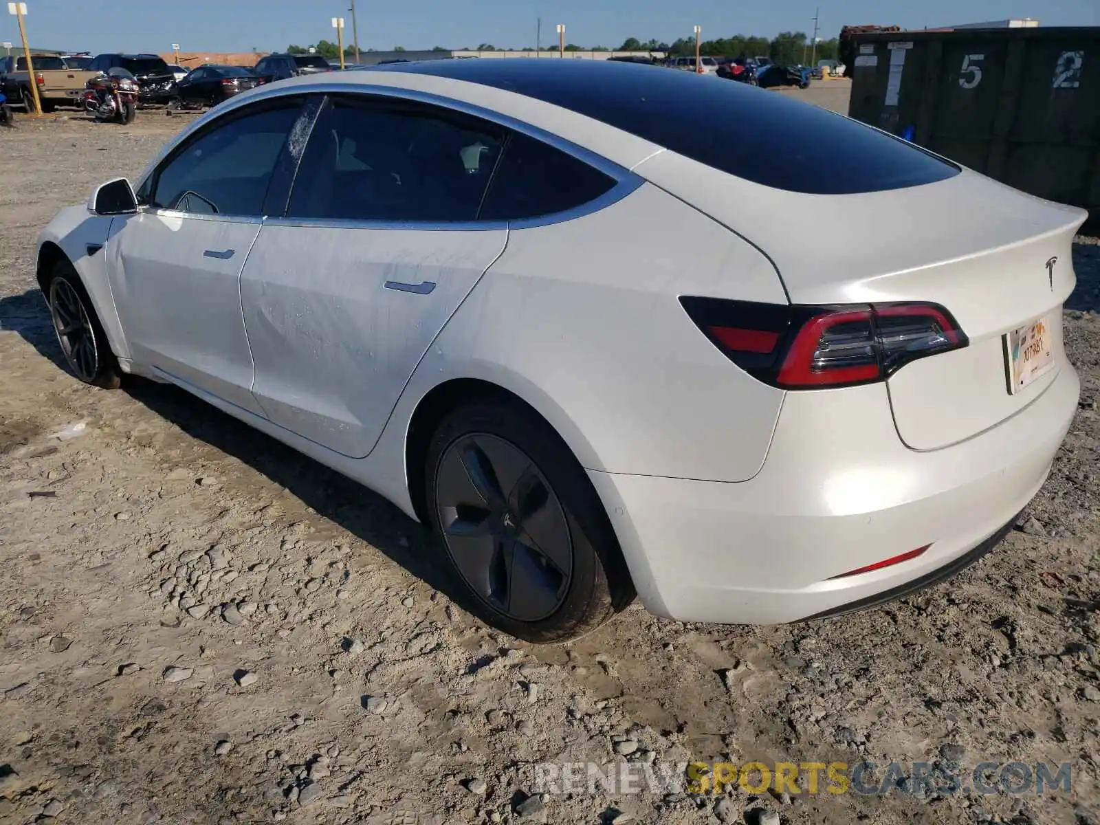 3 Photograph of a damaged car 5YJ3E1EA4LF597830 TESLA MODEL 3 2020