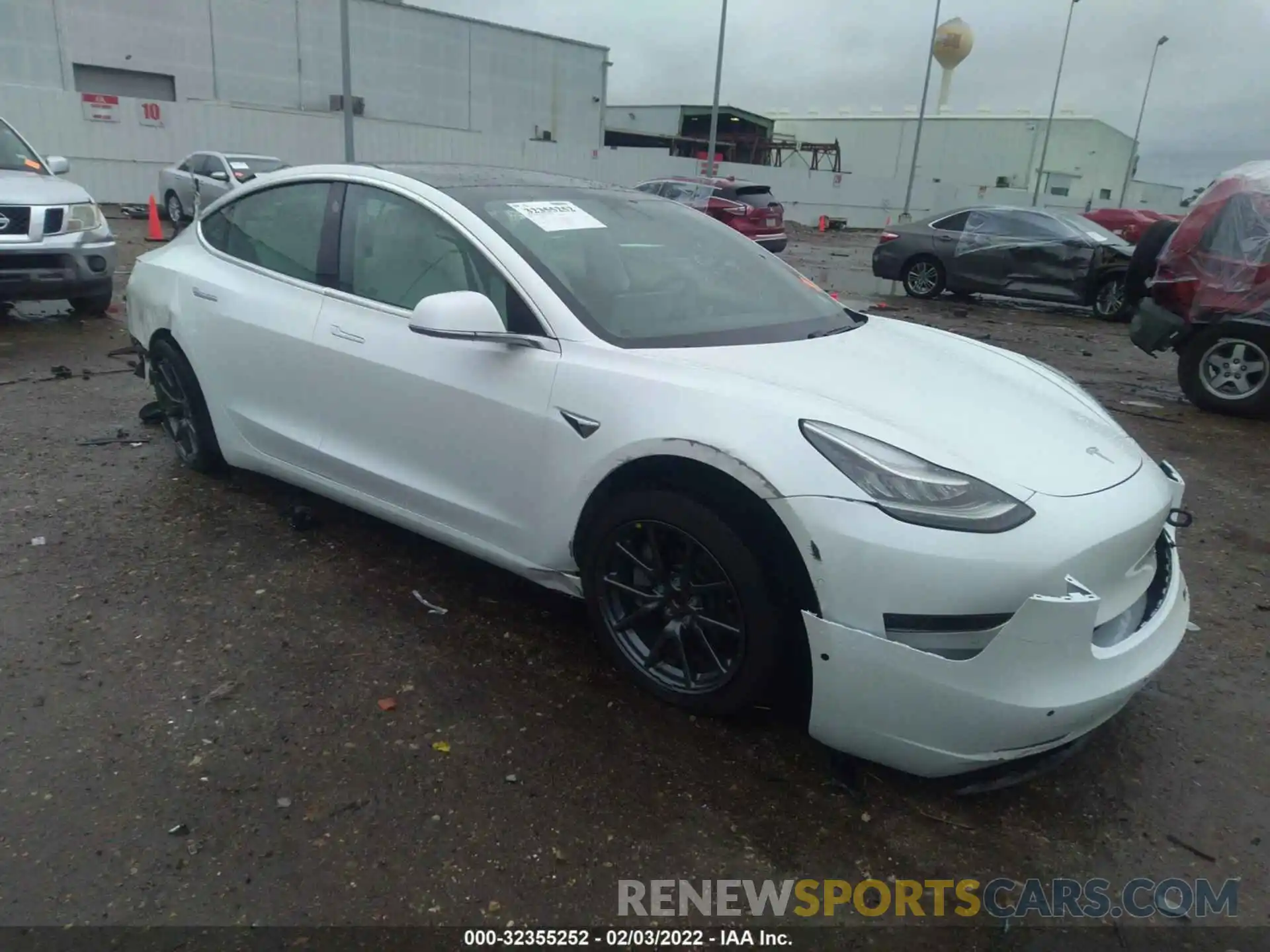 1 Photograph of a damaged car 5YJ3E1EA4LF599111 TESLA MODEL 3 2020