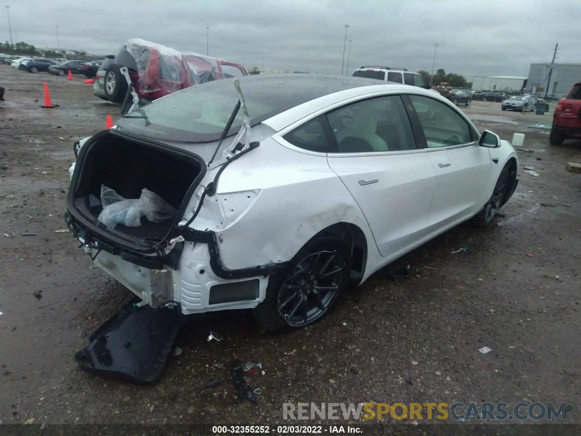 4 Photograph of a damaged car 5YJ3E1EA4LF599111 TESLA MODEL 3 2020