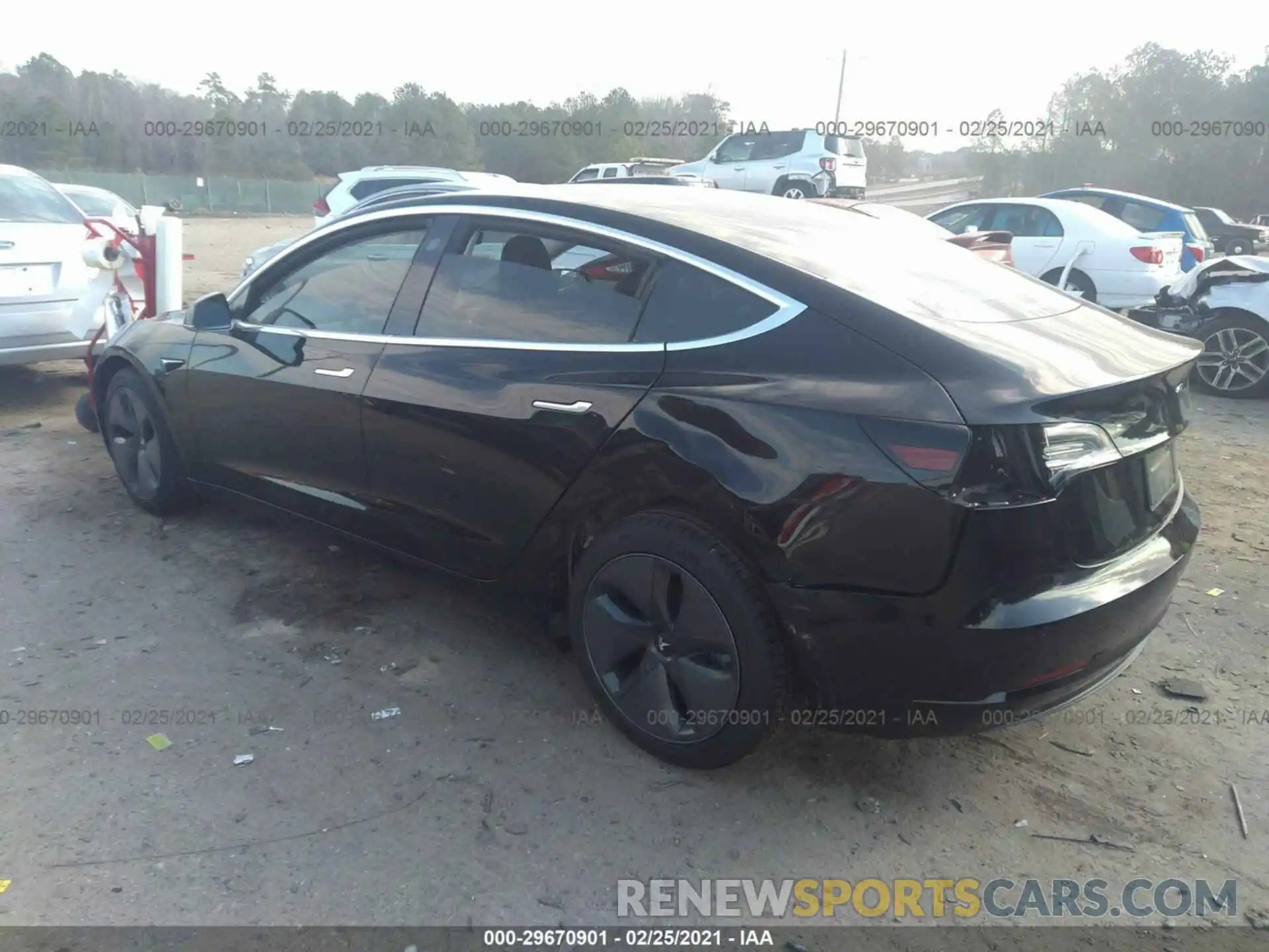 3 Photograph of a damaged car 5YJ3E1EA4LF606333 TESLA MODEL 3 2020