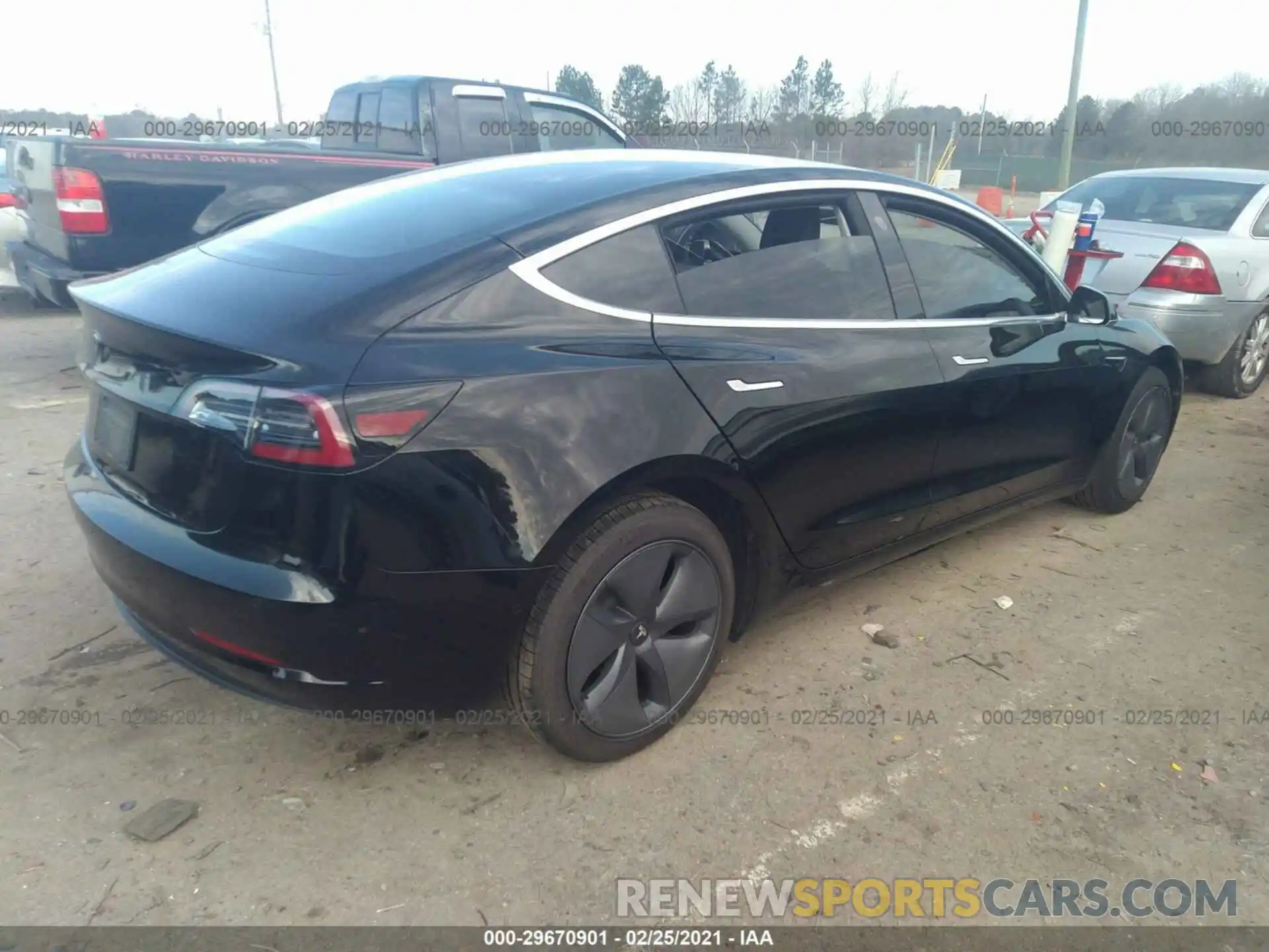 4 Фотография поврежденного автомобиля 5YJ3E1EA4LF606333 TESLA MODEL 3 2020