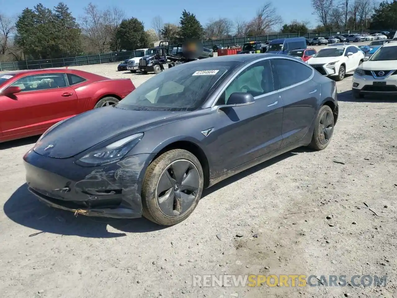 1 Photograph of a damaged car 5YJ3E1EA4LF611354 TESLA MODEL 3 2020