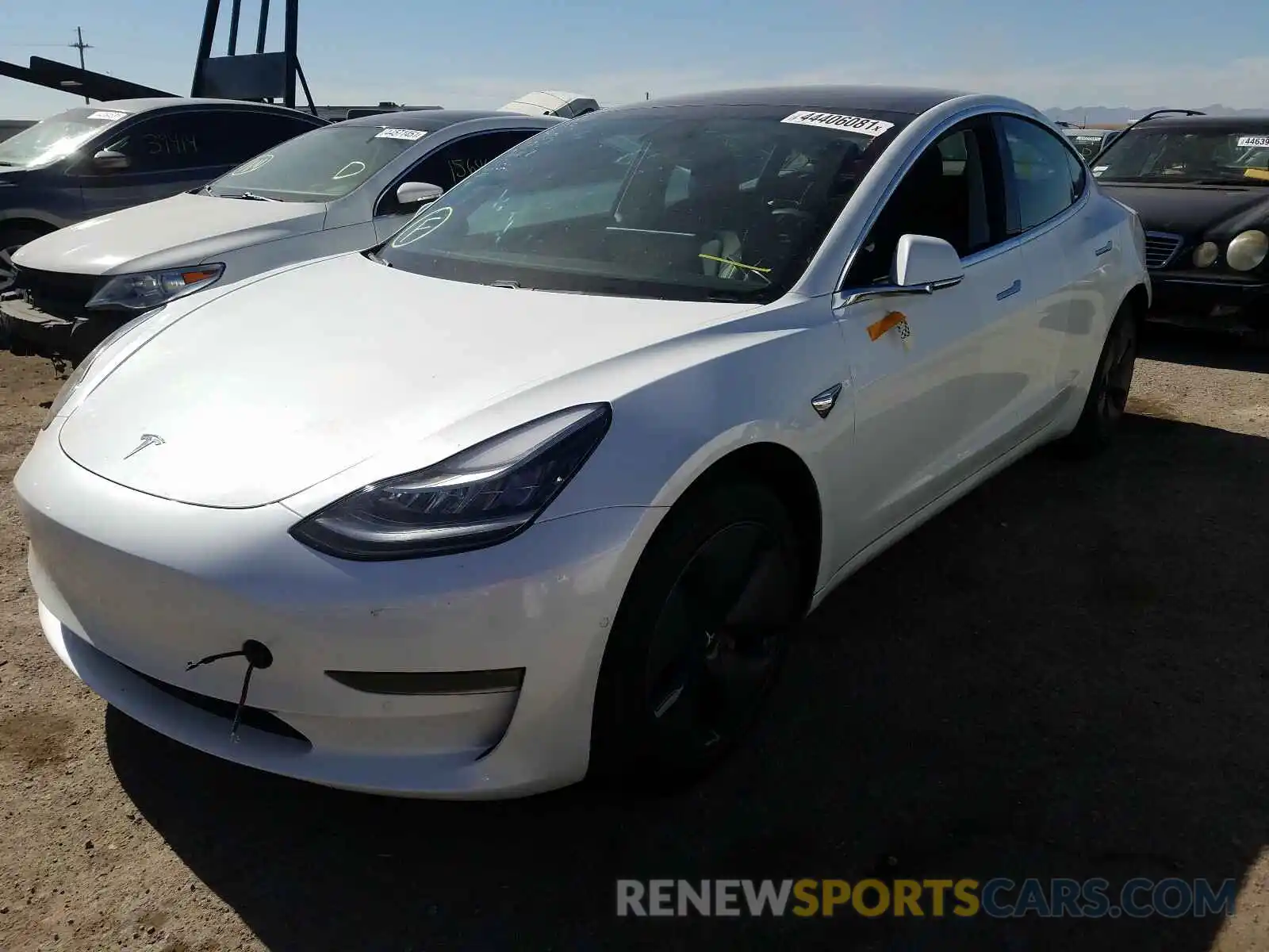 2 Photograph of a damaged car 5YJ3E1EA4LF612844 TESLA MODEL 3 2020