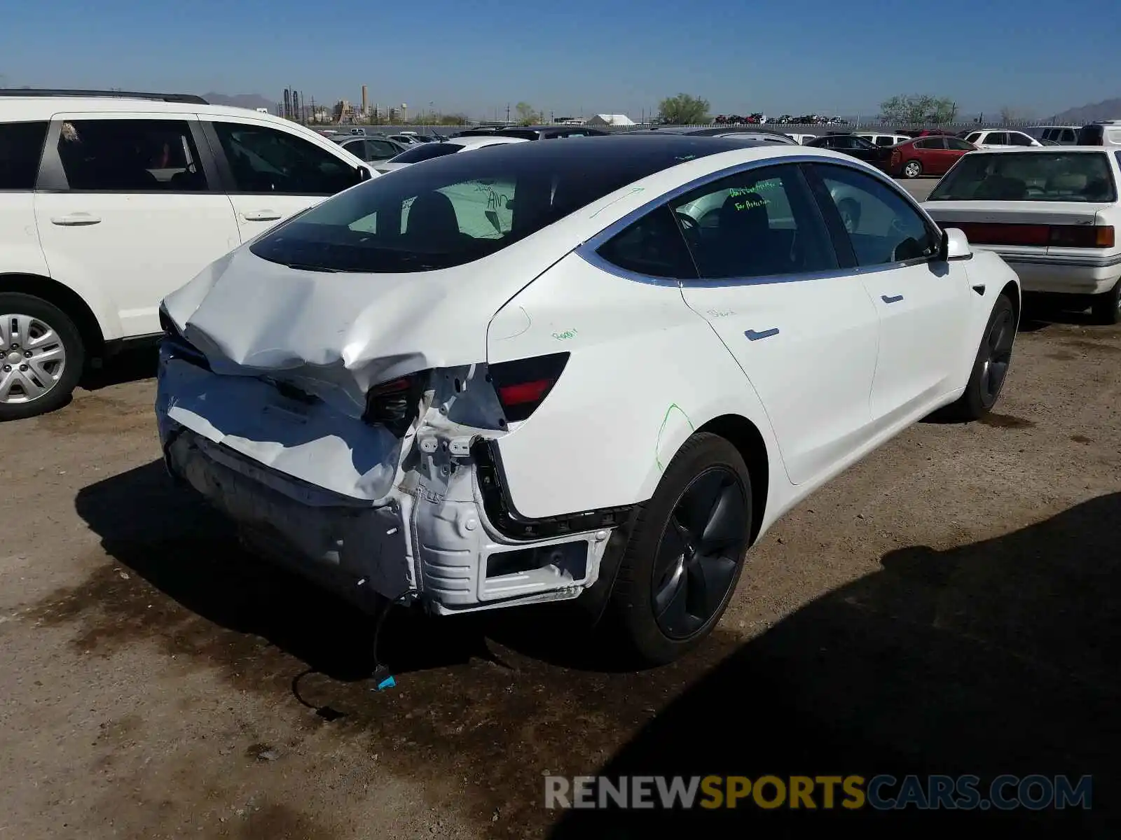 4 Photograph of a damaged car 5YJ3E1EA4LF612844 TESLA MODEL 3 2020