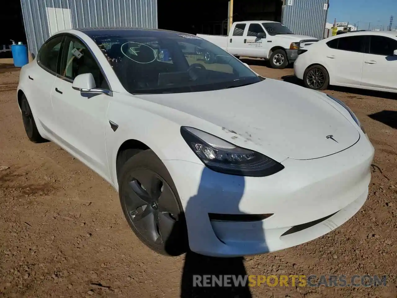 1 Photograph of a damaged car 5YJ3E1EA4LF612908 TESLA MODEL 3 2020