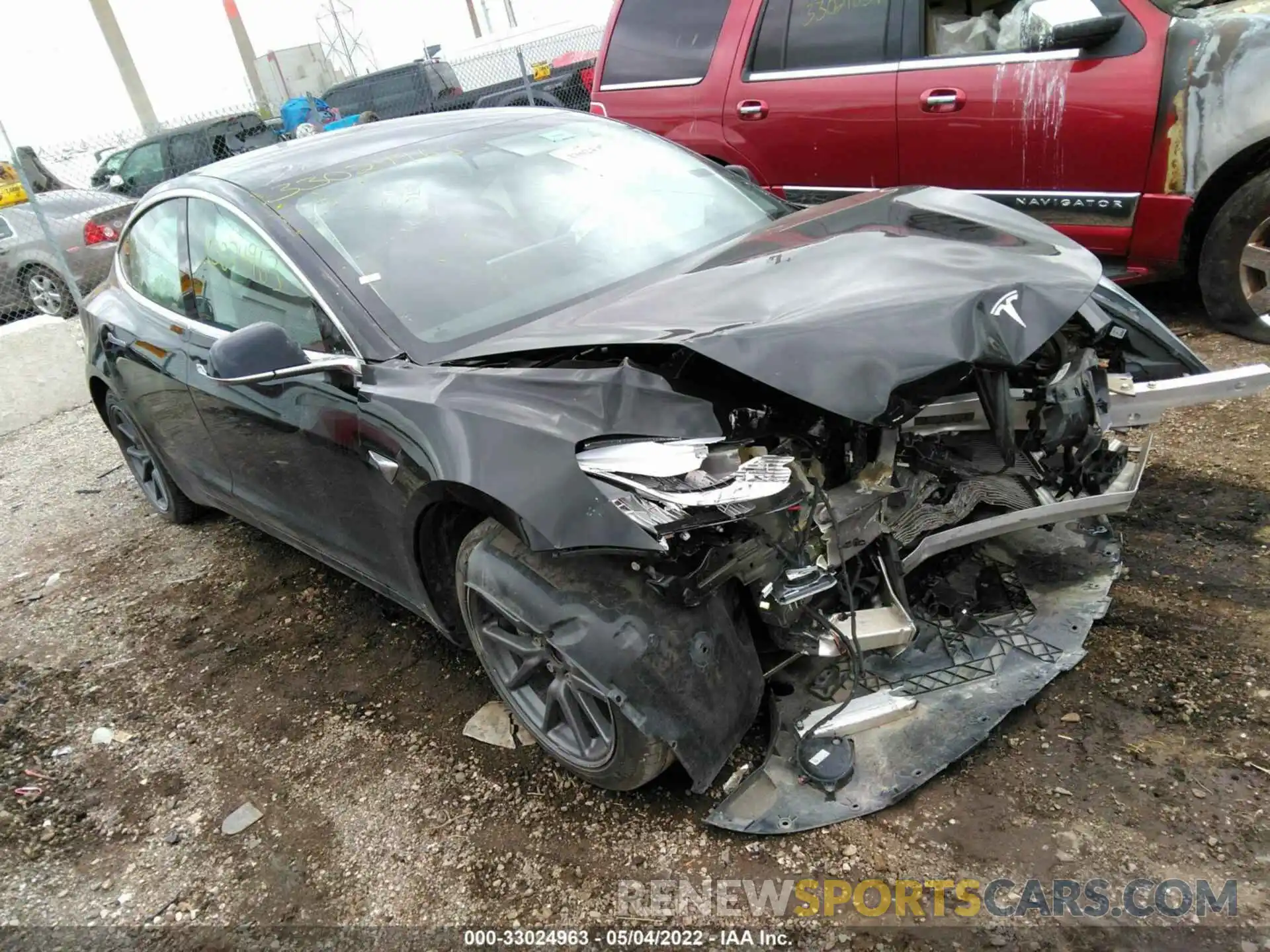 1 Photograph of a damaged car 5YJ3E1EA4LF657508 TESLA MODEL 3 2020