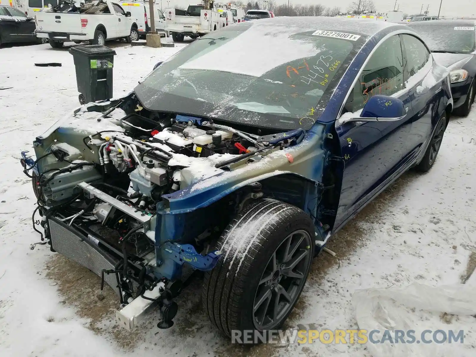 2 Photograph of a damaged car 5YJ3E1EA4LF706013 TESLA MODEL 3 2020