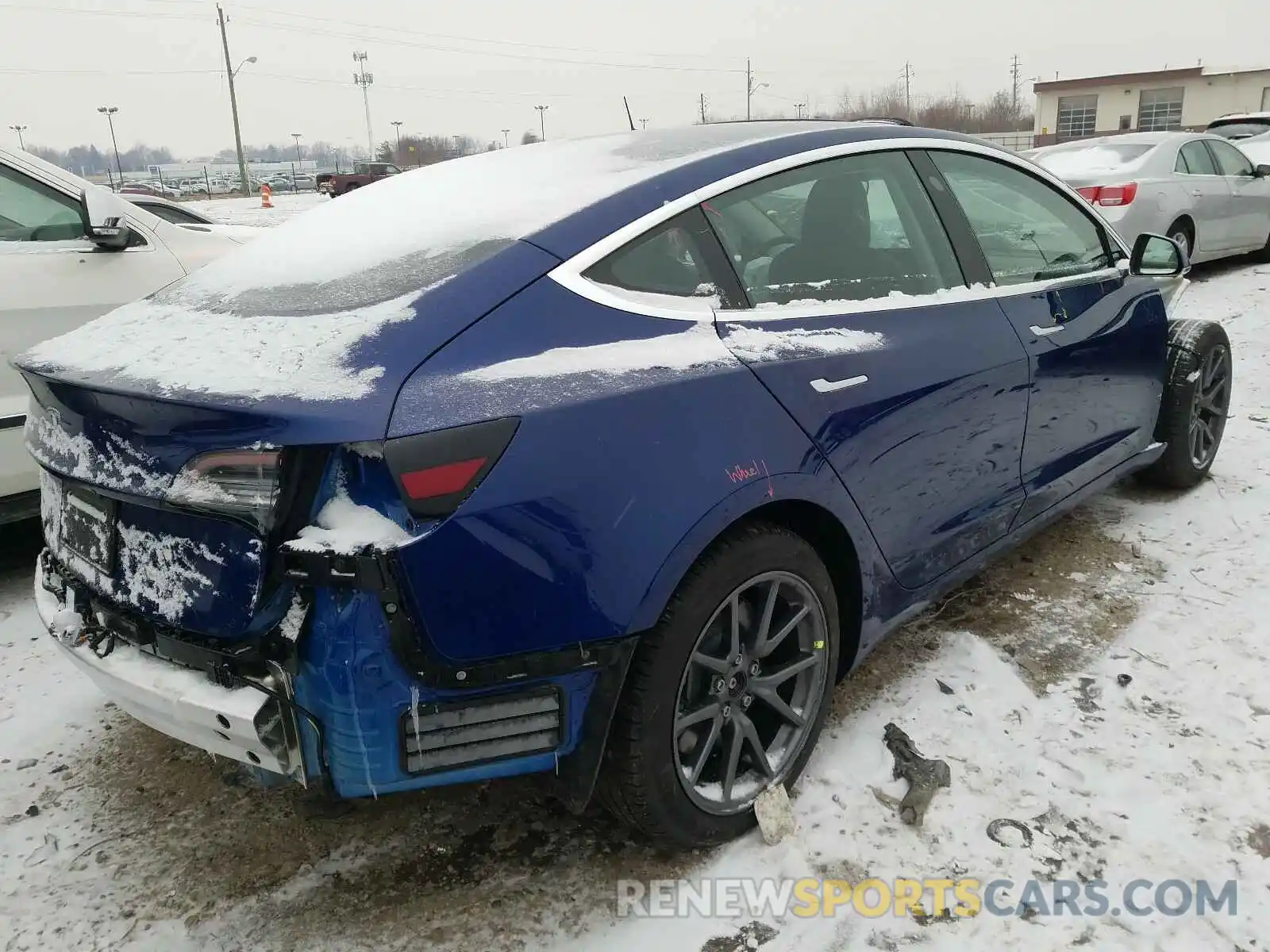 4 Photograph of a damaged car 5YJ3E1EA4LF706013 TESLA MODEL 3 2020