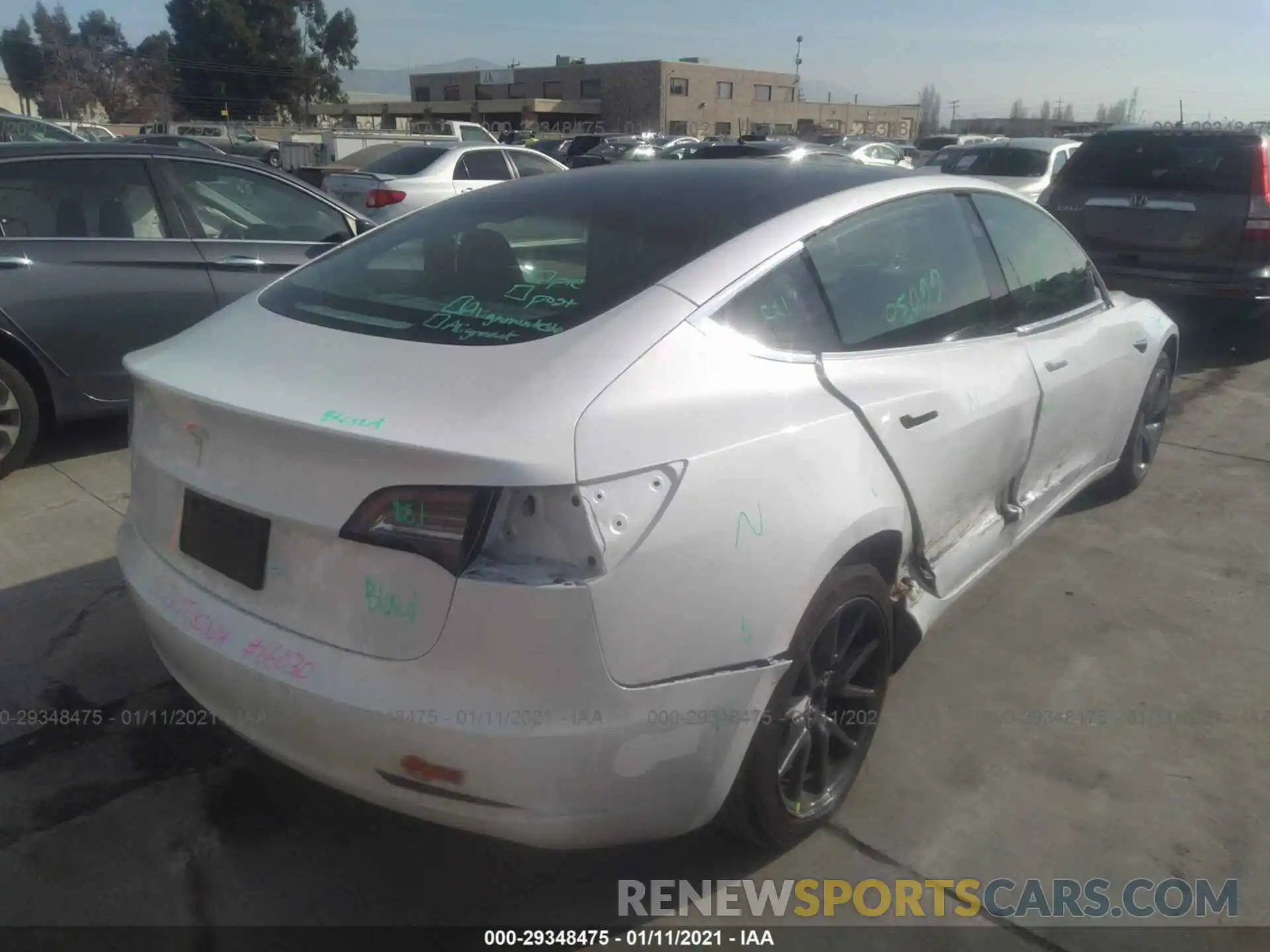 4 Photograph of a damaged car 5YJ3E1EA4LF706741 TESLA MODEL 3 2020