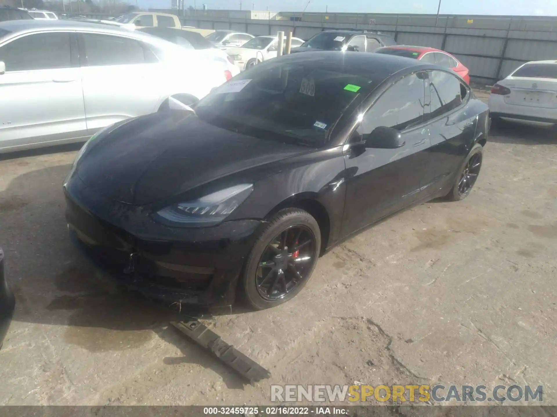 2 Photograph of a damaged car 5YJ3E1EA4LF736600 TESLA MODEL 3 2020