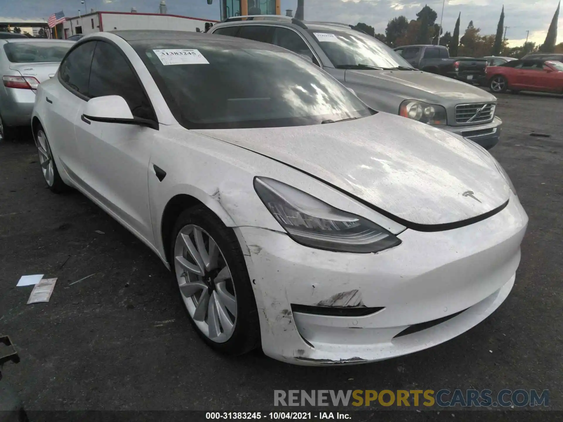 1 Photograph of a damaged car 5YJ3E1EA4LF740825 TESLA MODEL 3 2020