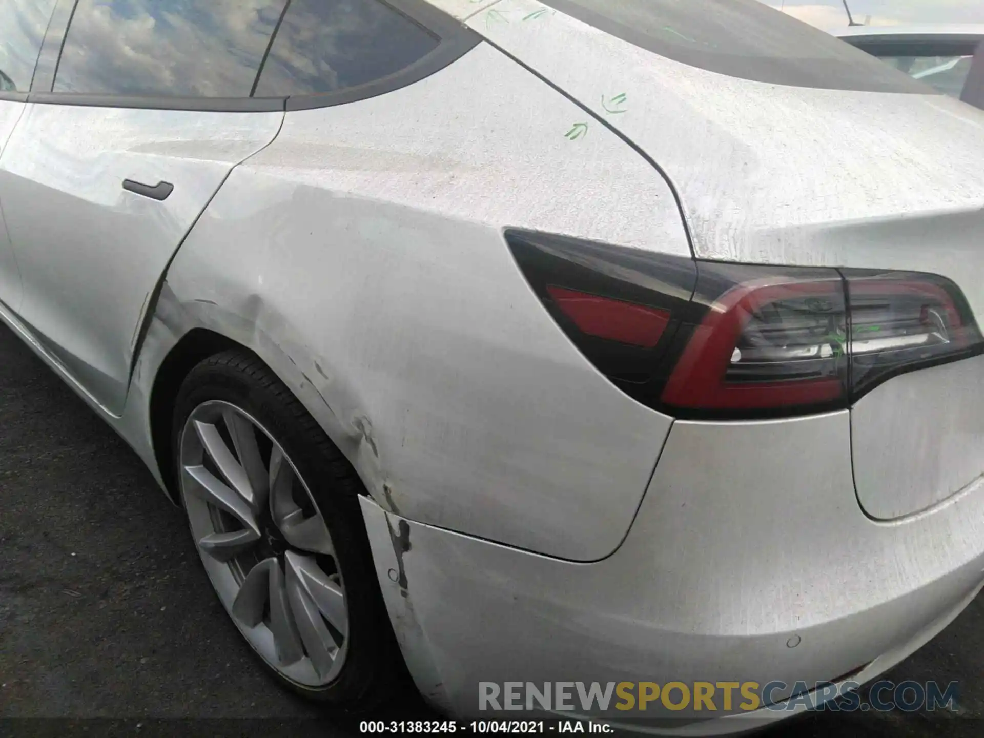 6 Photograph of a damaged car 5YJ3E1EA4LF740825 TESLA MODEL 3 2020