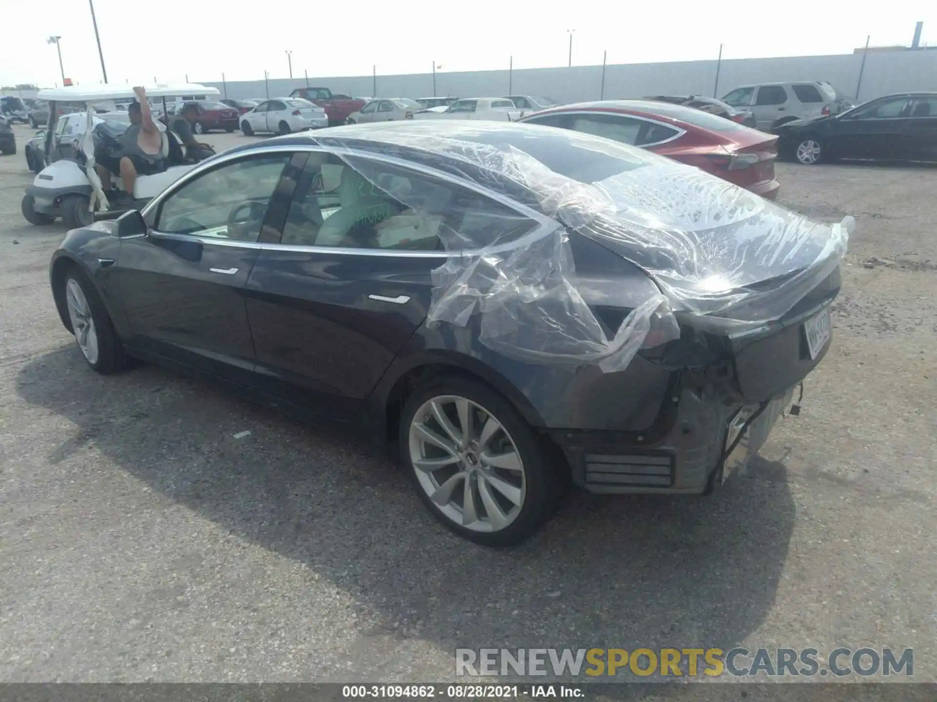 3 Photograph of a damaged car 5YJ3E1EA4LF741201 TESLA MODEL 3 2020