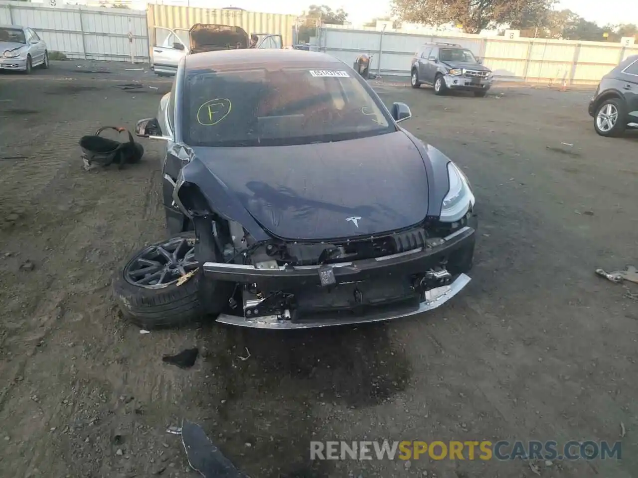 9 Photograph of a damaged car 5YJ3E1EA4LF743420 TESLA MODEL 3 2020