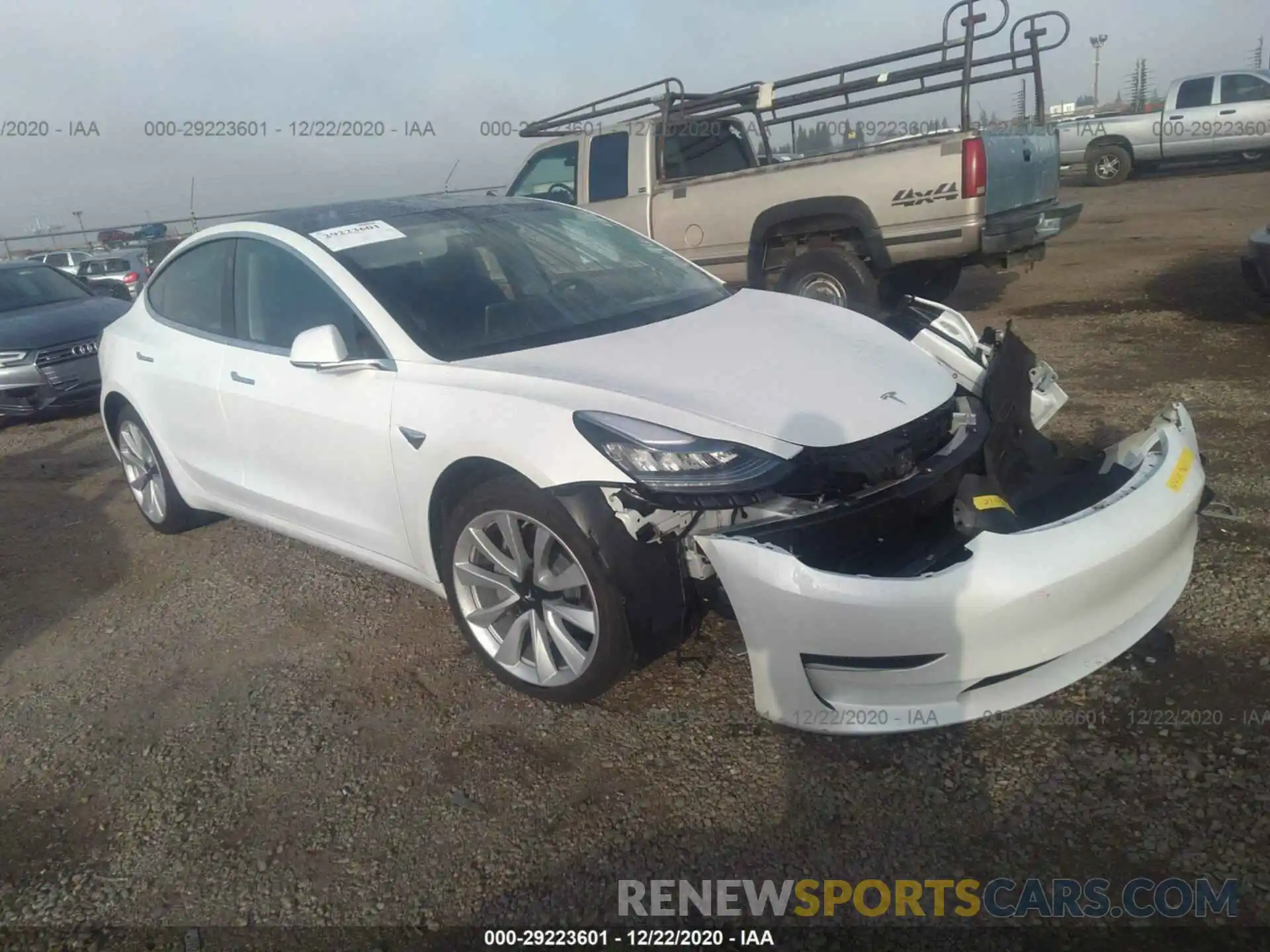 1 Photograph of a damaged car 5YJ3E1EA4LF745961 TESLA MODEL 3 2020