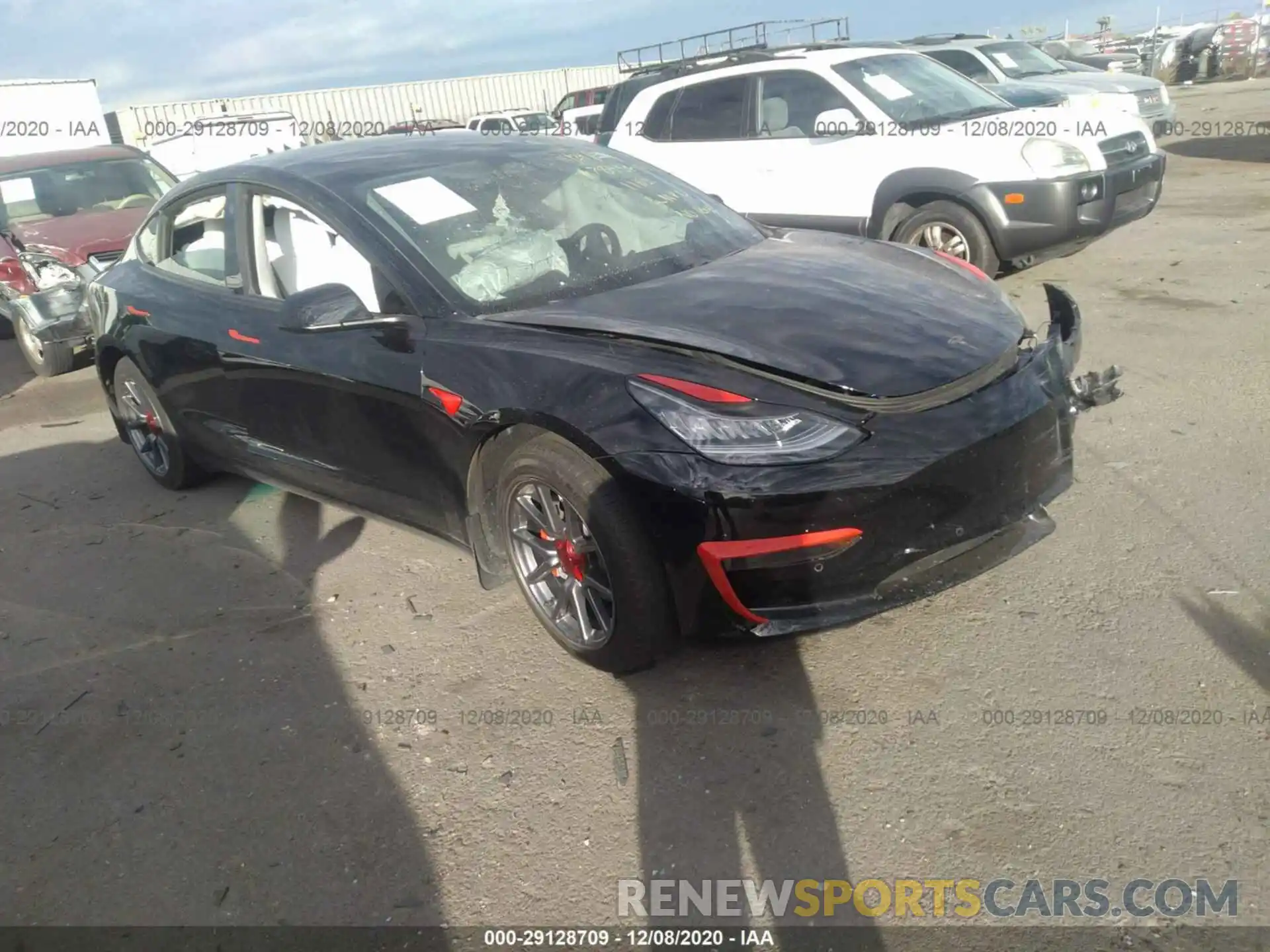 1 Photograph of a damaged car 5YJ3E1EA4LF745975 TESLA MODEL 3 2020