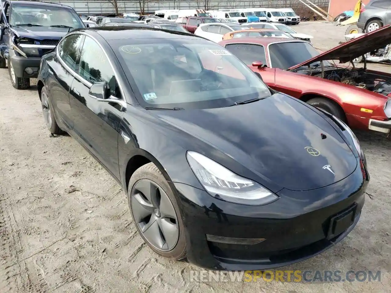 1 Photograph of a damaged car 5YJ3E1EA4LF783464 TESLA MODEL 3 2020