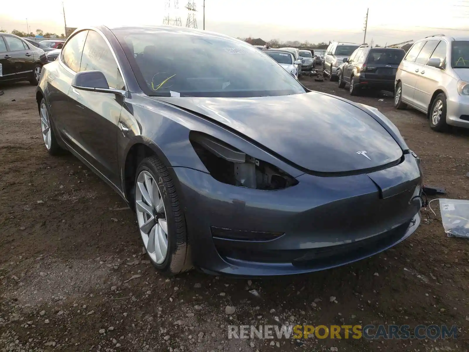 1 Фотография поврежденного автомобиля 5YJ3E1EA4LF792956 TESLA MODEL 3 2020