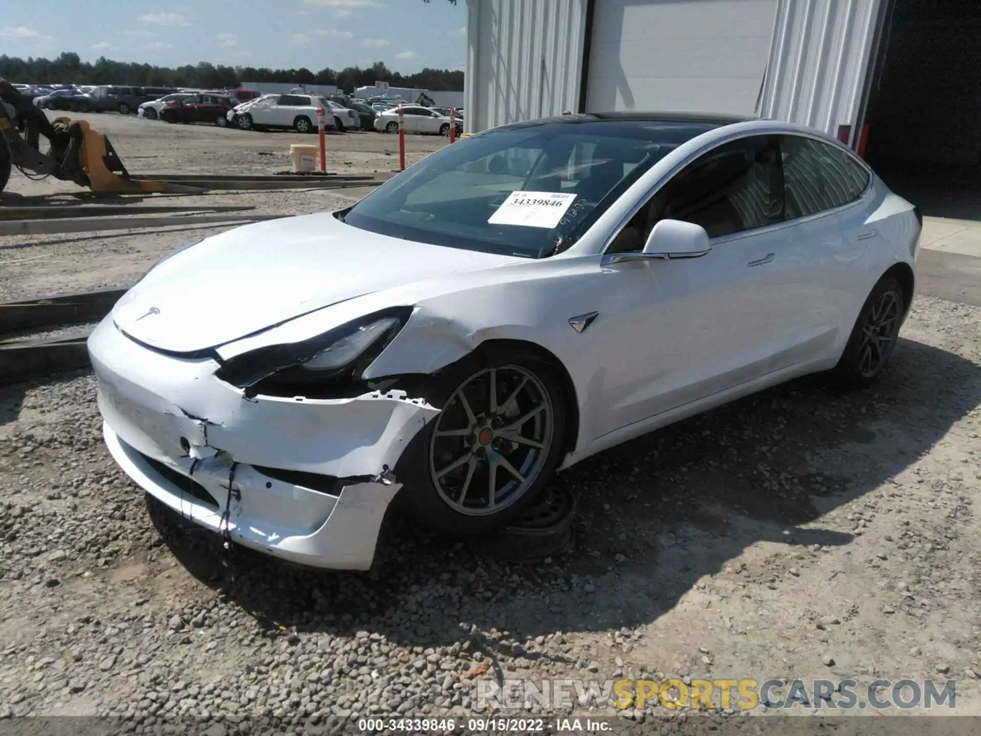 2 Photograph of a damaged car 5YJ3E1EA4LF796988 TESLA MODEL 3 2020