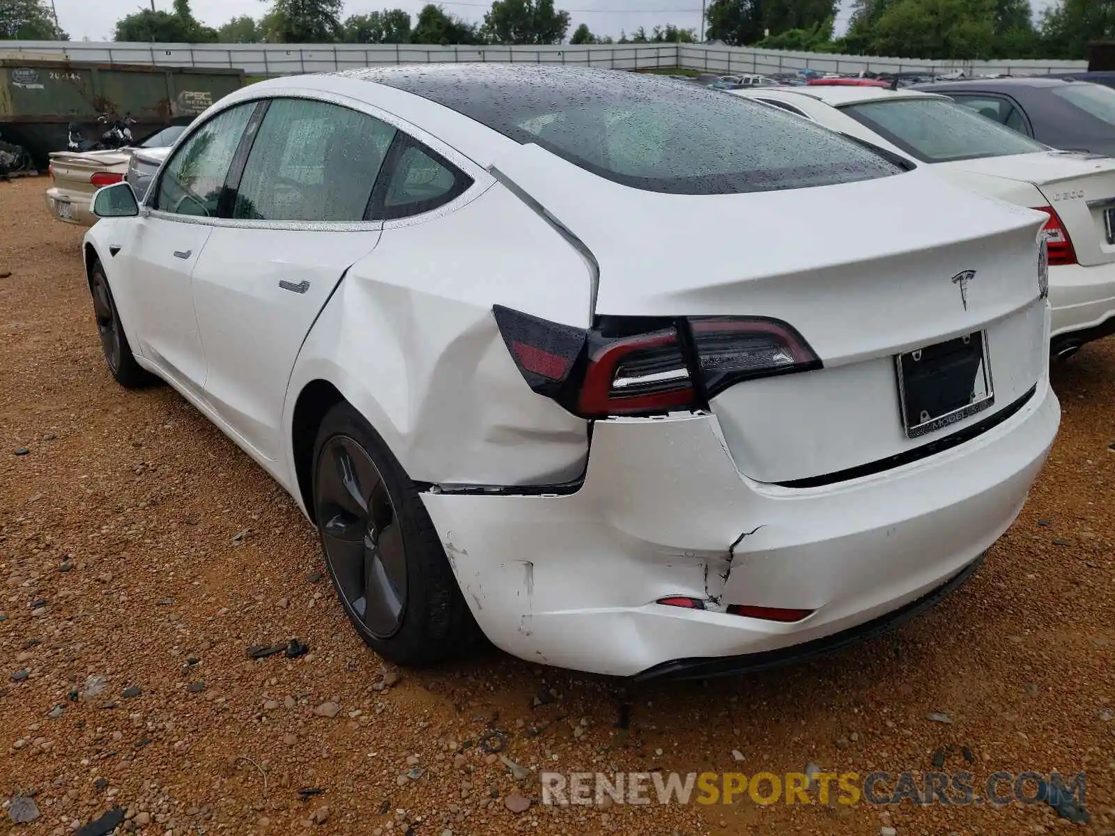 3 Photograph of a damaged car 5YJ3E1EA4LF797171 TESLA MODEL 3 2020