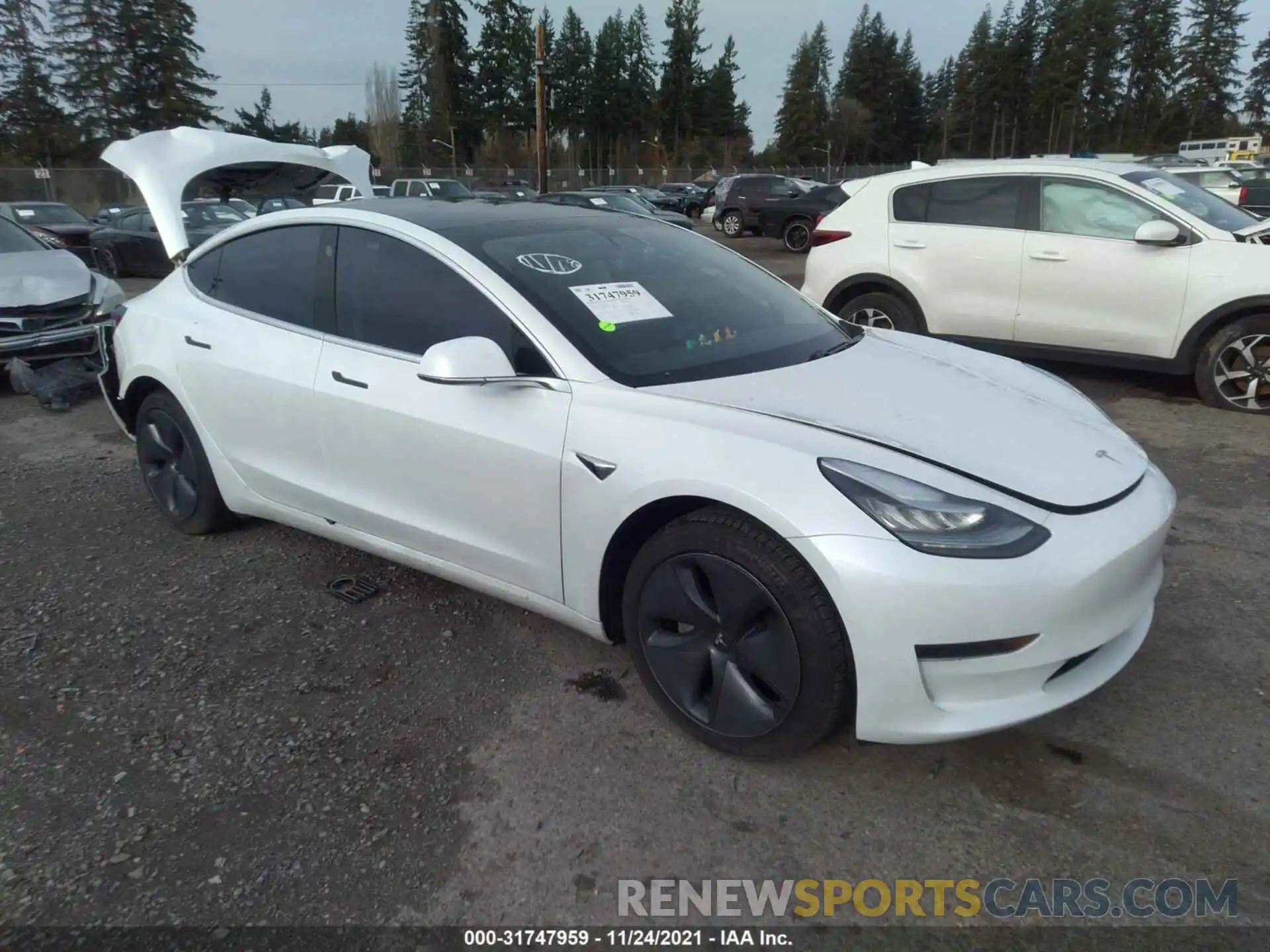 1 Photograph of a damaged car 5YJ3E1EA4LF798532 TESLA MODEL 3 2020