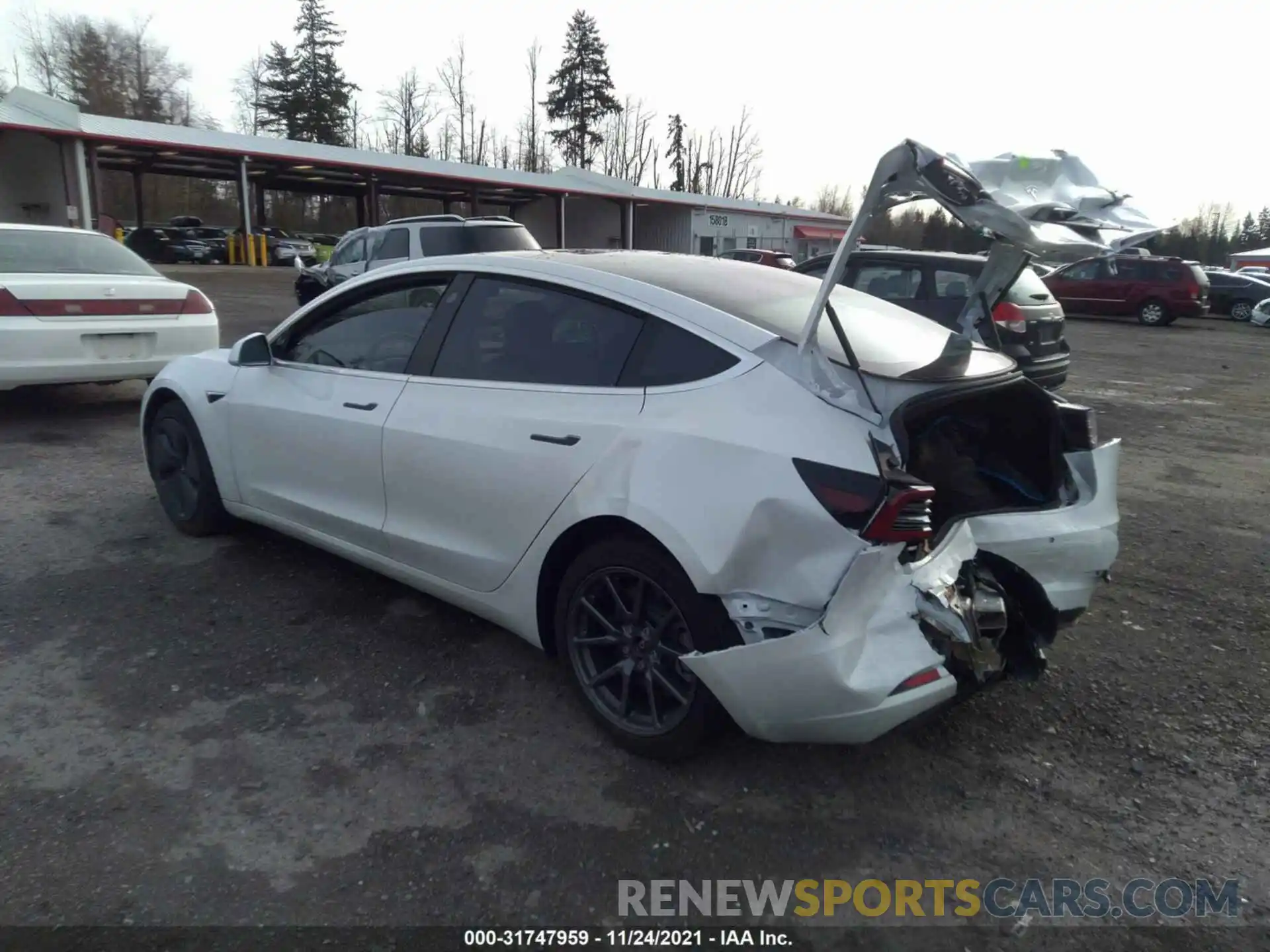 3 Photograph of a damaged car 5YJ3E1EA4LF798532 TESLA MODEL 3 2020