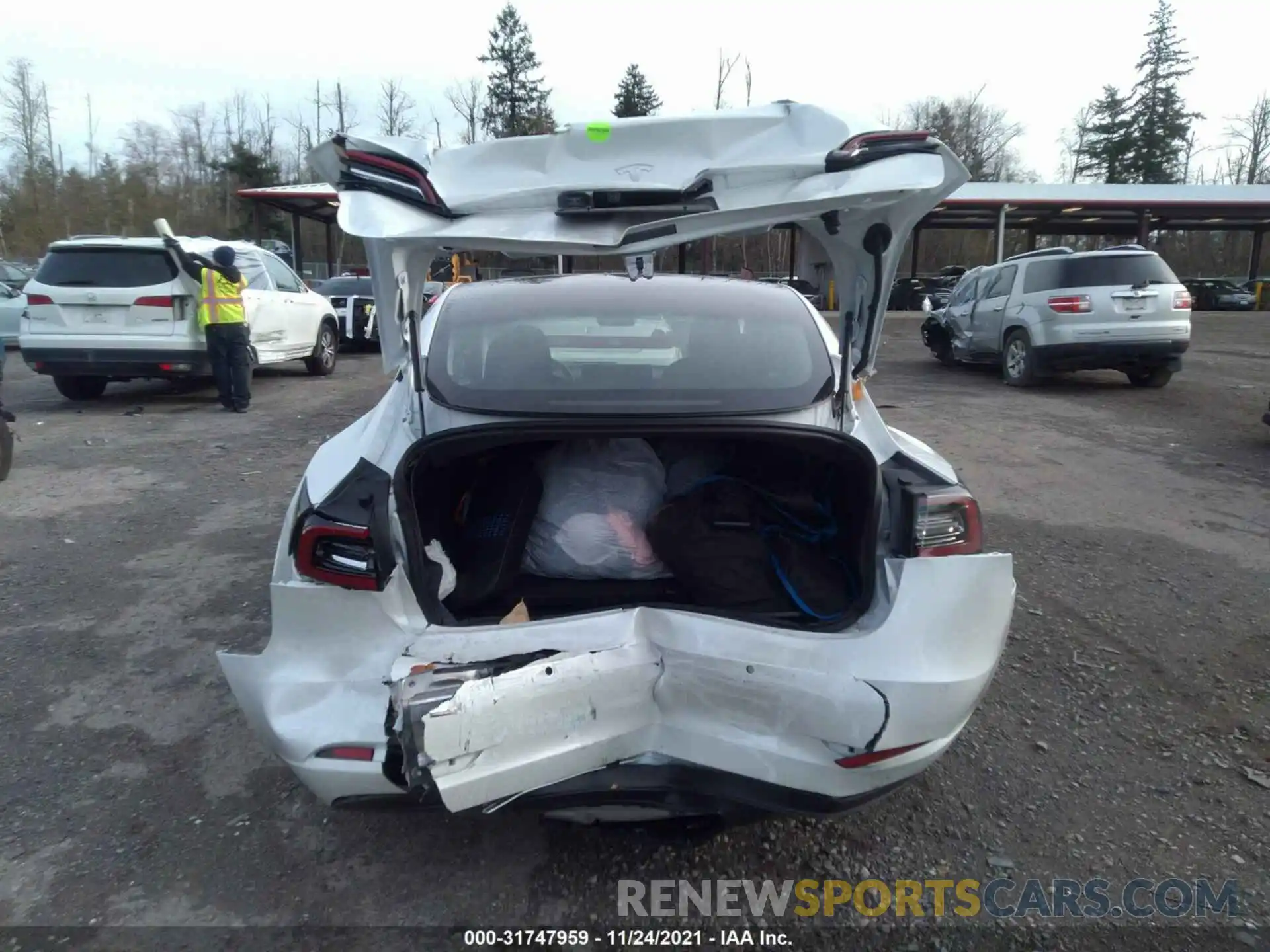 6 Photograph of a damaged car 5YJ3E1EA4LF798532 TESLA MODEL 3 2020