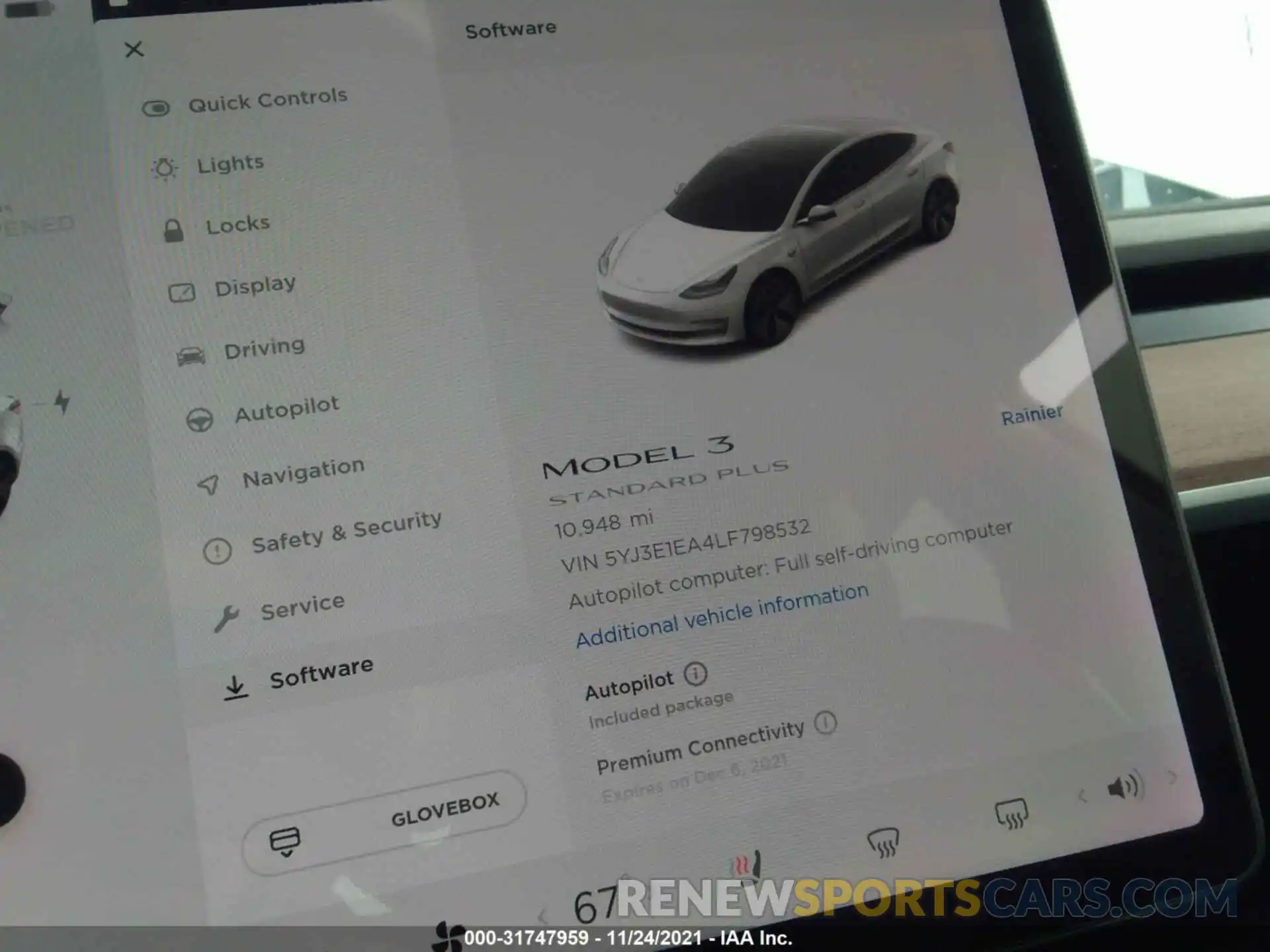 7 Photograph of a damaged car 5YJ3E1EA4LF798532 TESLA MODEL 3 2020