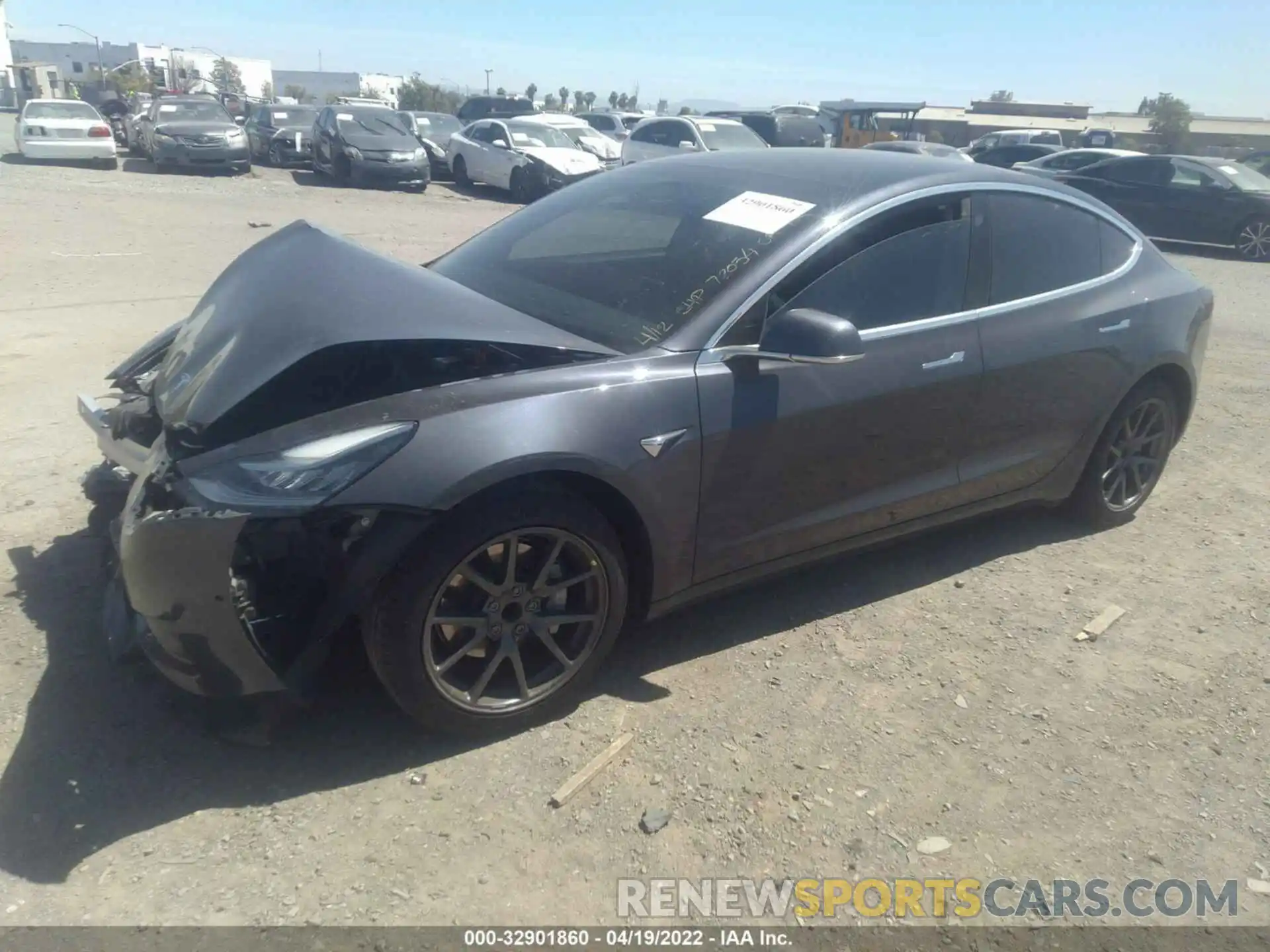 2 Photograph of a damaged car 5YJ3E1EA4LF798983 TESLA MODEL 3 2020