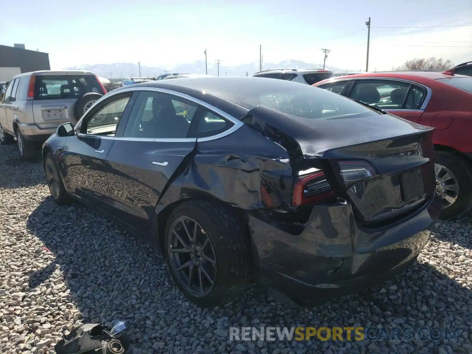 3 Photograph of a damaged car 5YJ3E1EA4LF800635 TESLA MODEL 3 2020