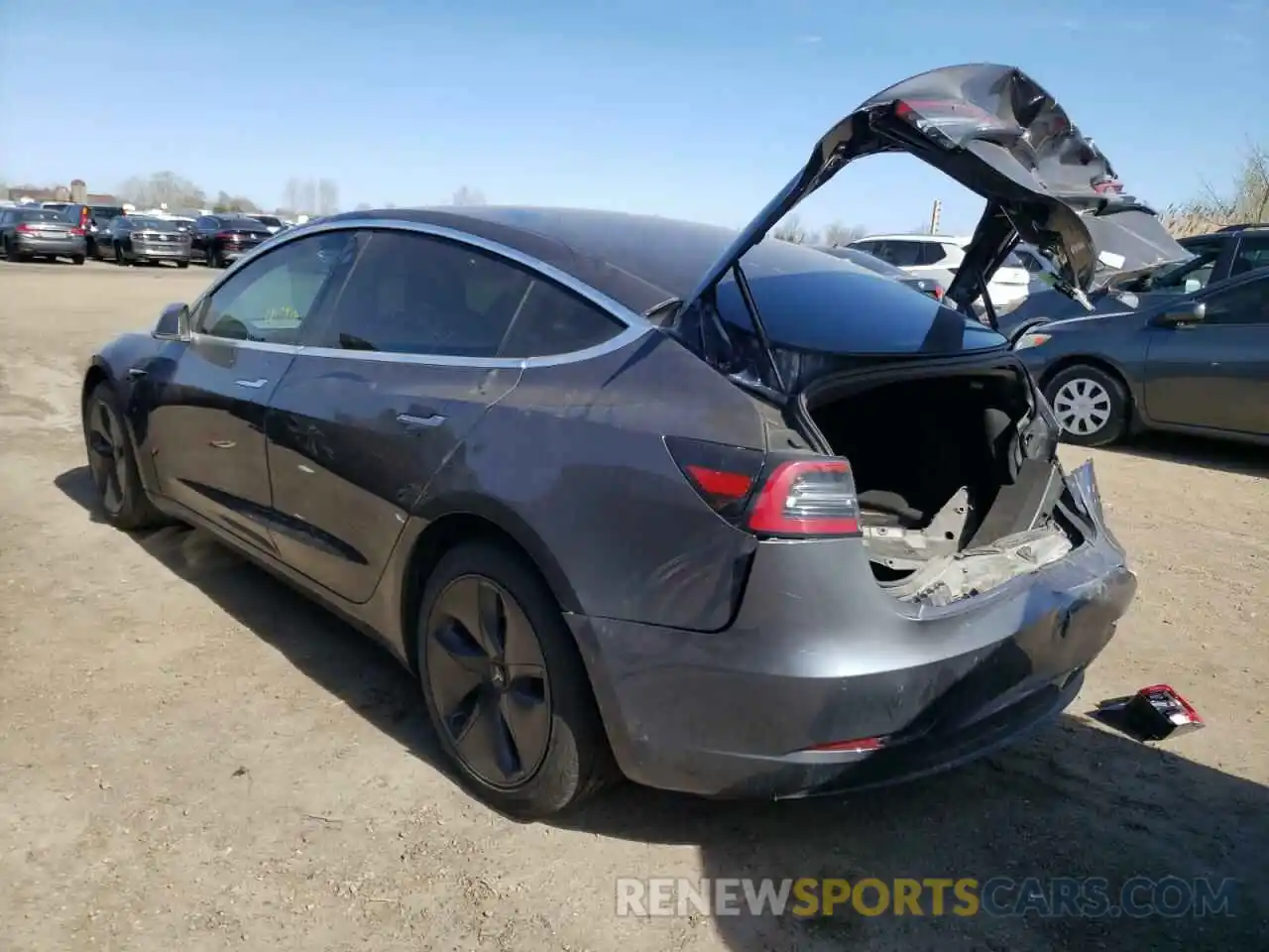 3 Photograph of a damaged car 5YJ3E1EA4LF803437 TESLA MODEL 3 2020