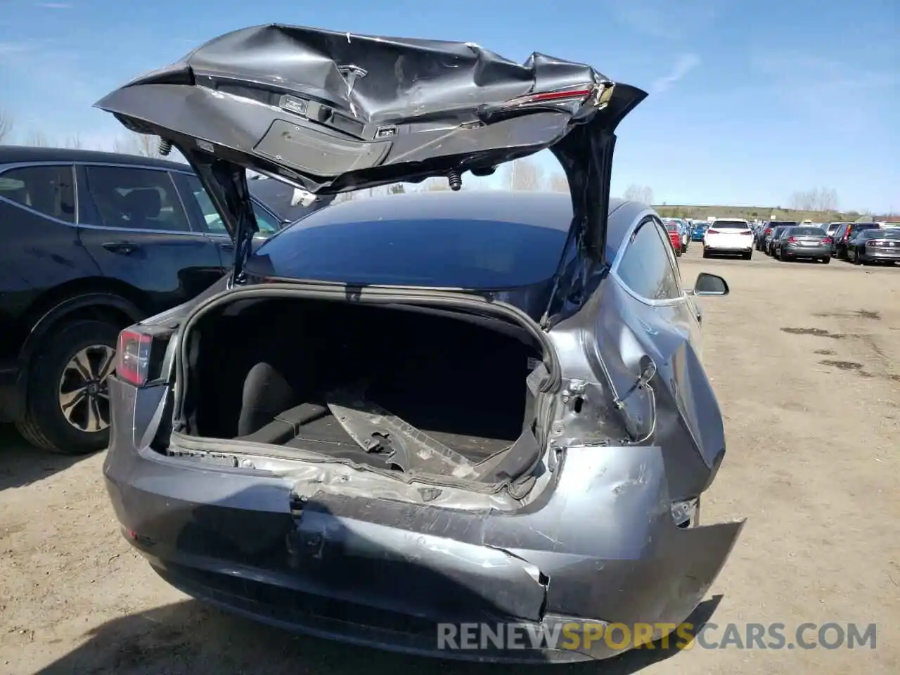 9 Photograph of a damaged car 5YJ3E1EA4LF803437 TESLA MODEL 3 2020