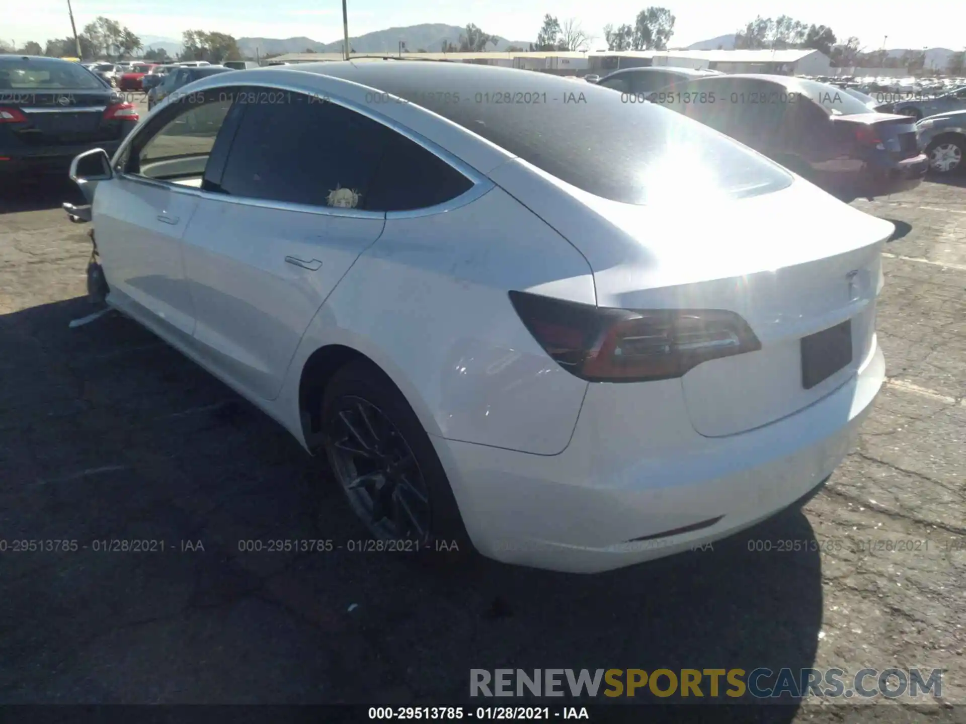 3 Photograph of a damaged car 5YJ3E1EA4LF804989 TESLA MODEL 3 2020