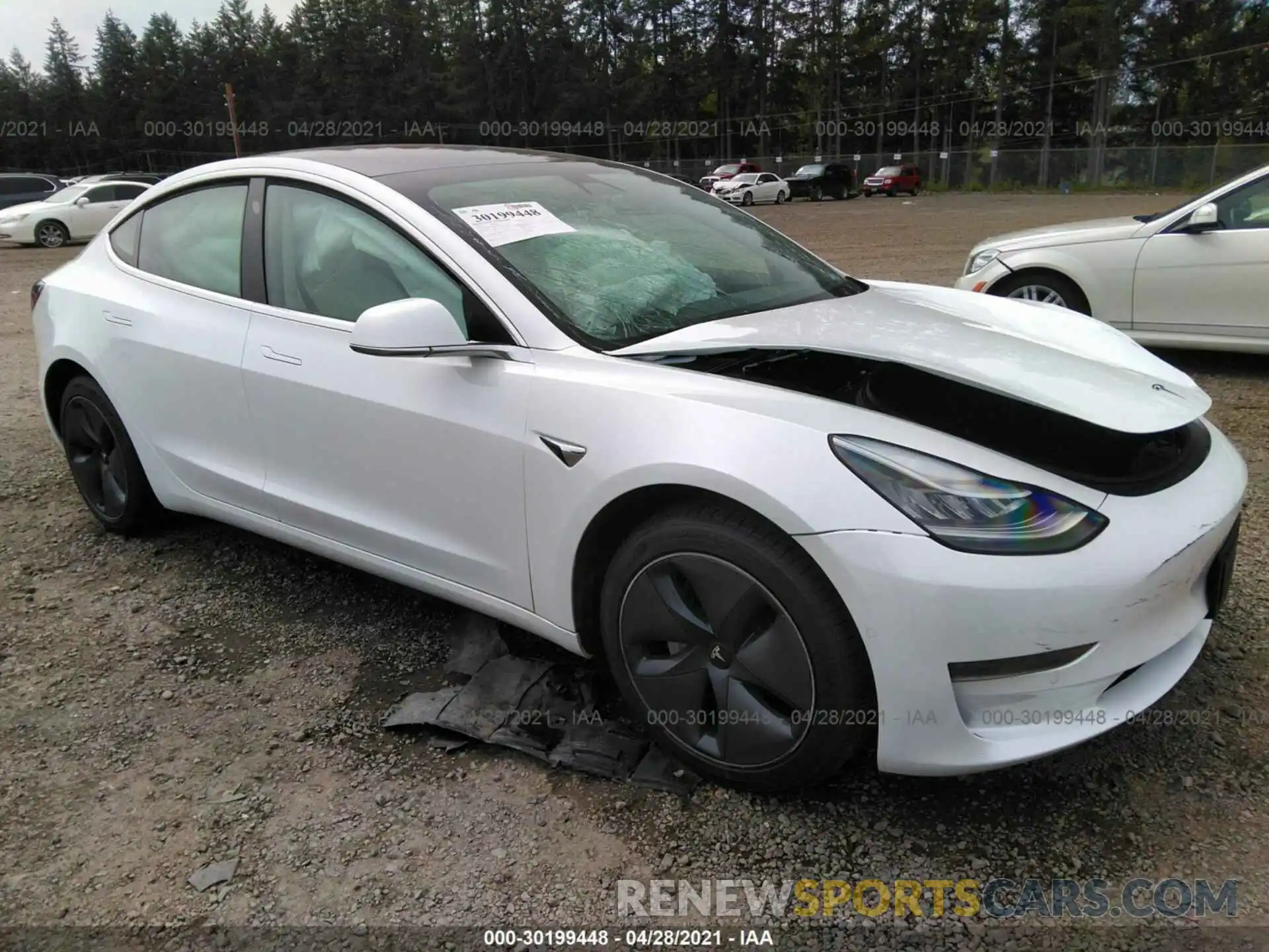 1 Photograph of a damaged car 5YJ3E1EA4LF805074 TESLA MODEL 3 2020