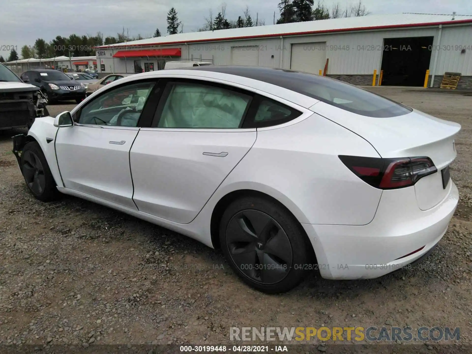 3 Photograph of a damaged car 5YJ3E1EA4LF805074 TESLA MODEL 3 2020