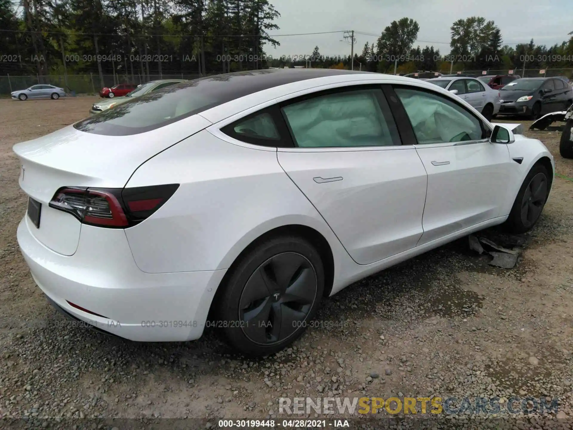 4 Фотография поврежденного автомобиля 5YJ3E1EA4LF805074 TESLA MODEL 3 2020