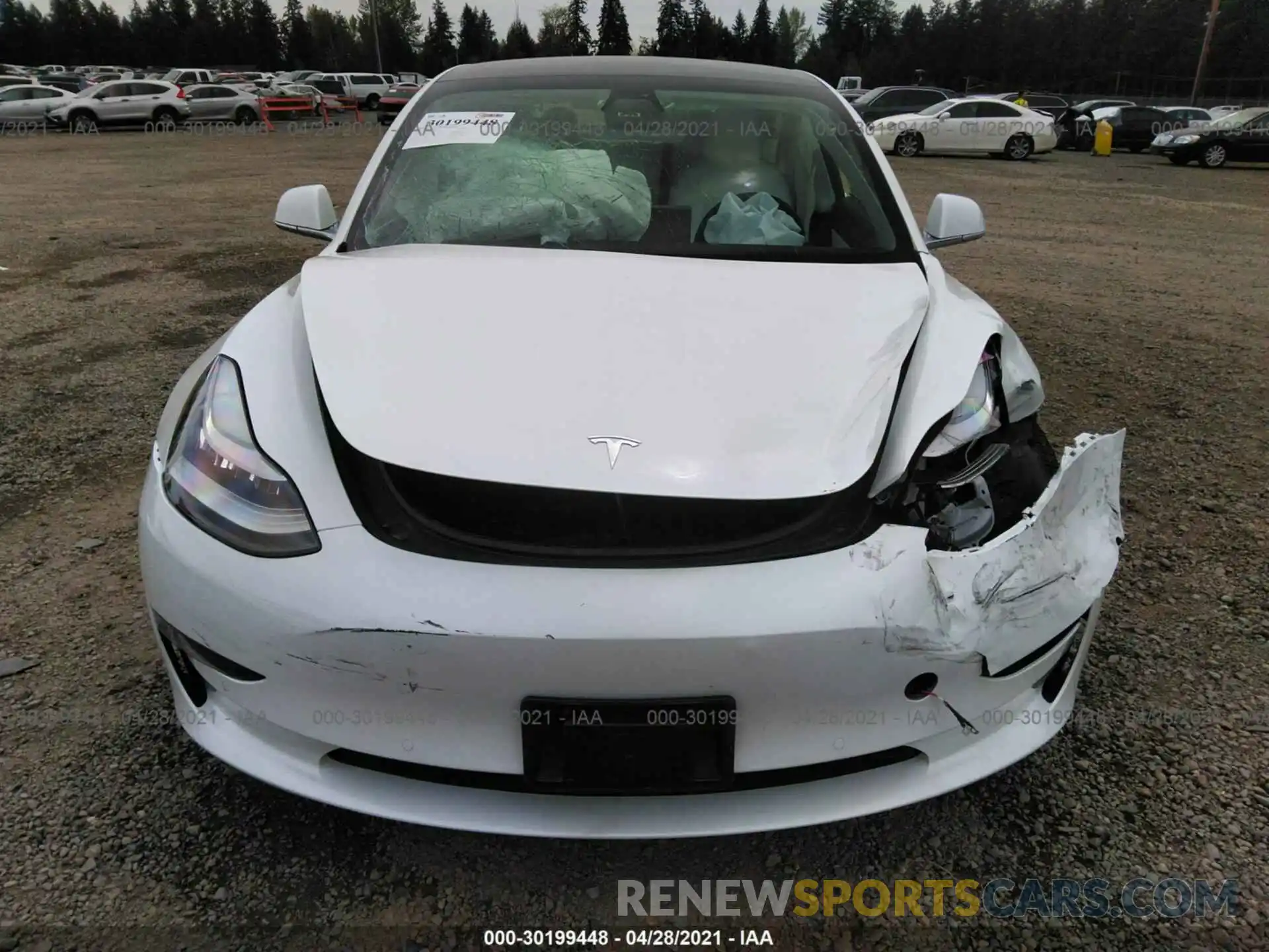 6 Photograph of a damaged car 5YJ3E1EA4LF805074 TESLA MODEL 3 2020