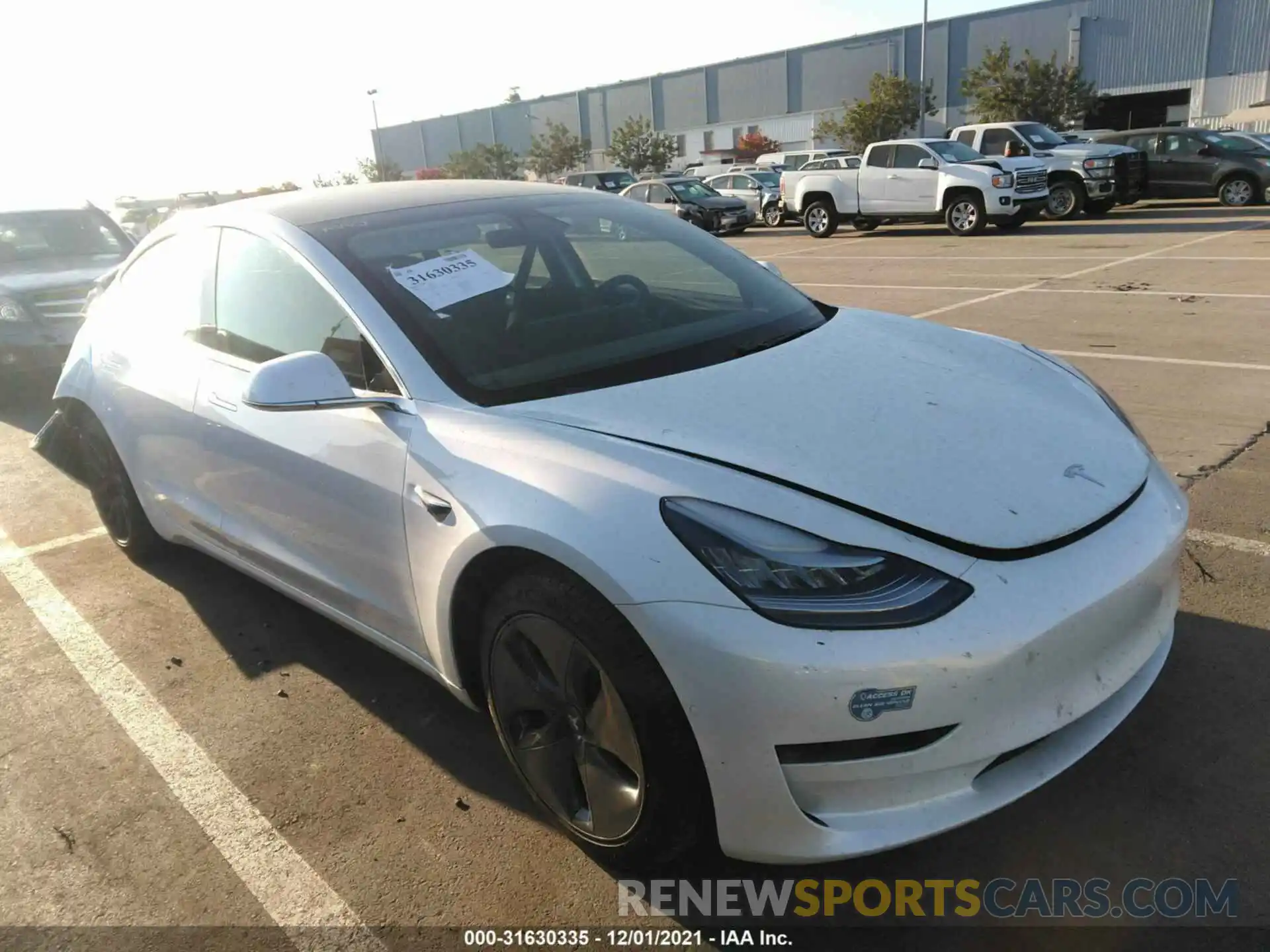 1 Photograph of a damaged car 5YJ3E1EA4LF805737 TESLA MODEL 3 2020