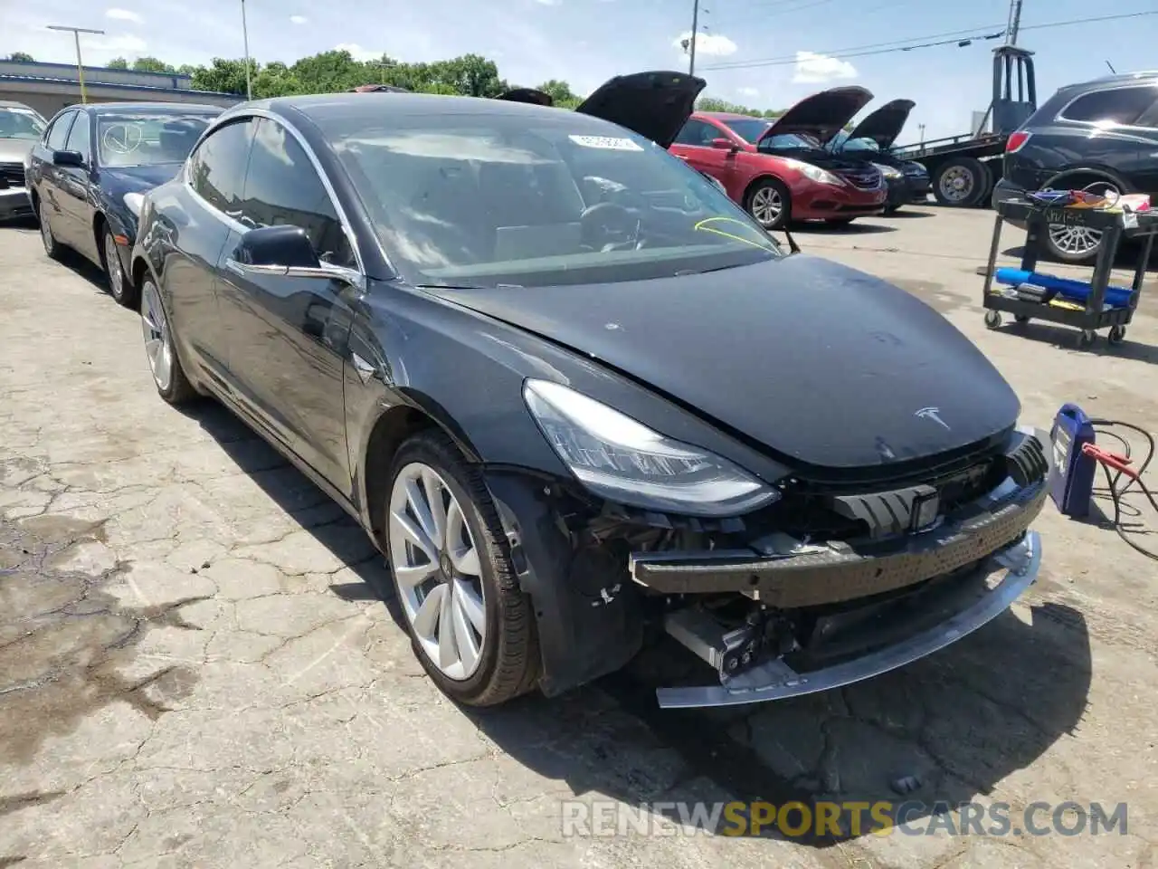 1 Photograph of a damaged car 5YJ3E1EA4LF805995 TESLA MODEL 3 2020