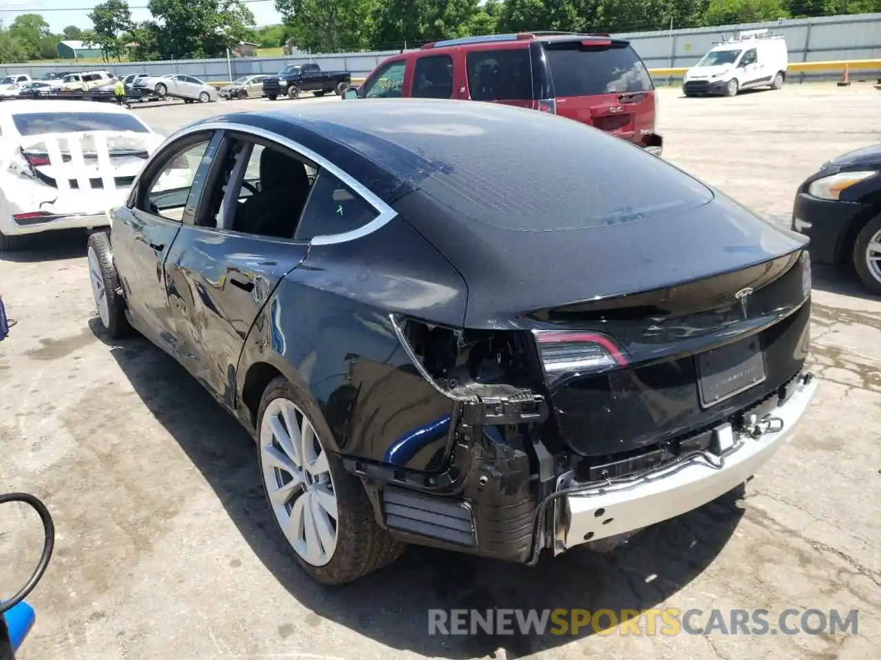 3 Photograph of a damaged car 5YJ3E1EA4LF805995 TESLA MODEL 3 2020