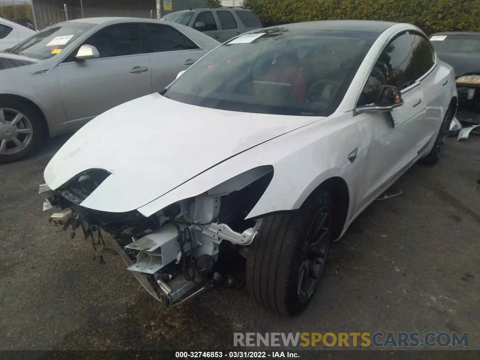 2 Photograph of a damaged car 5YJ3E1EA4LF807469 TESLA MODEL 3 2020