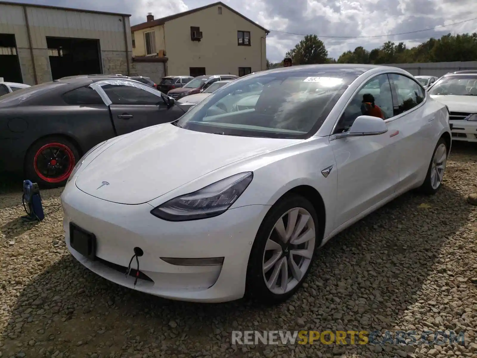 2 Photograph of a damaged car 5YJ3E1EA5LF476787 TESLA MODEL 3 2020