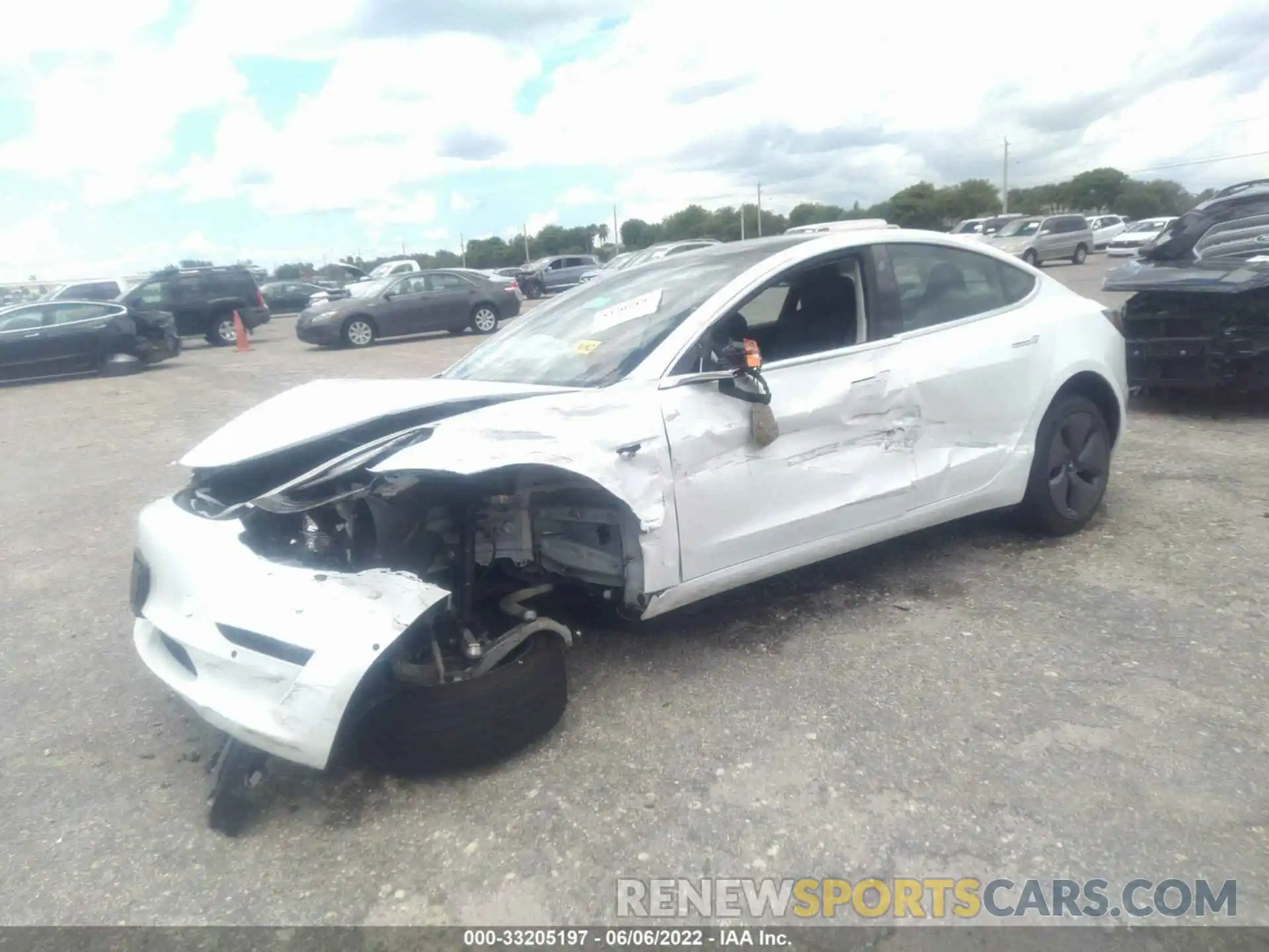 2 Photograph of a damaged car 5YJ3E1EA5LF590627 TESLA MODEL 3 2020