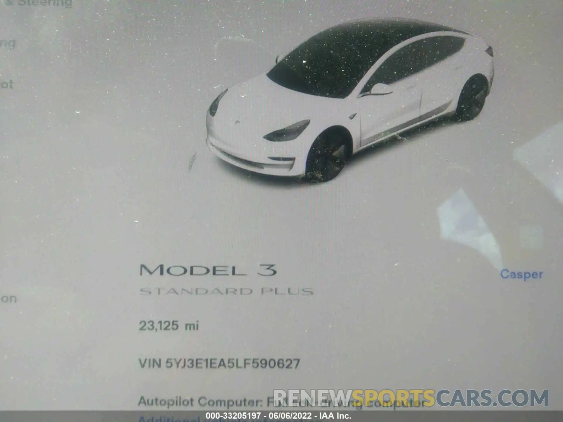 7 Photograph of a damaged car 5YJ3E1EA5LF590627 TESLA MODEL 3 2020