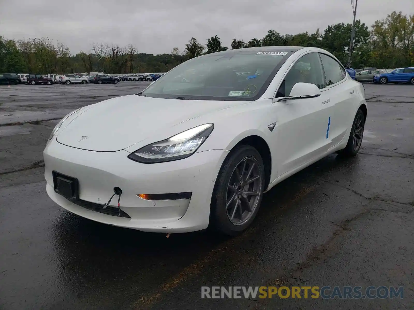 2 Photograph of a damaged car 5YJ3E1EA5LF590689 TESLA MODEL 3 2020