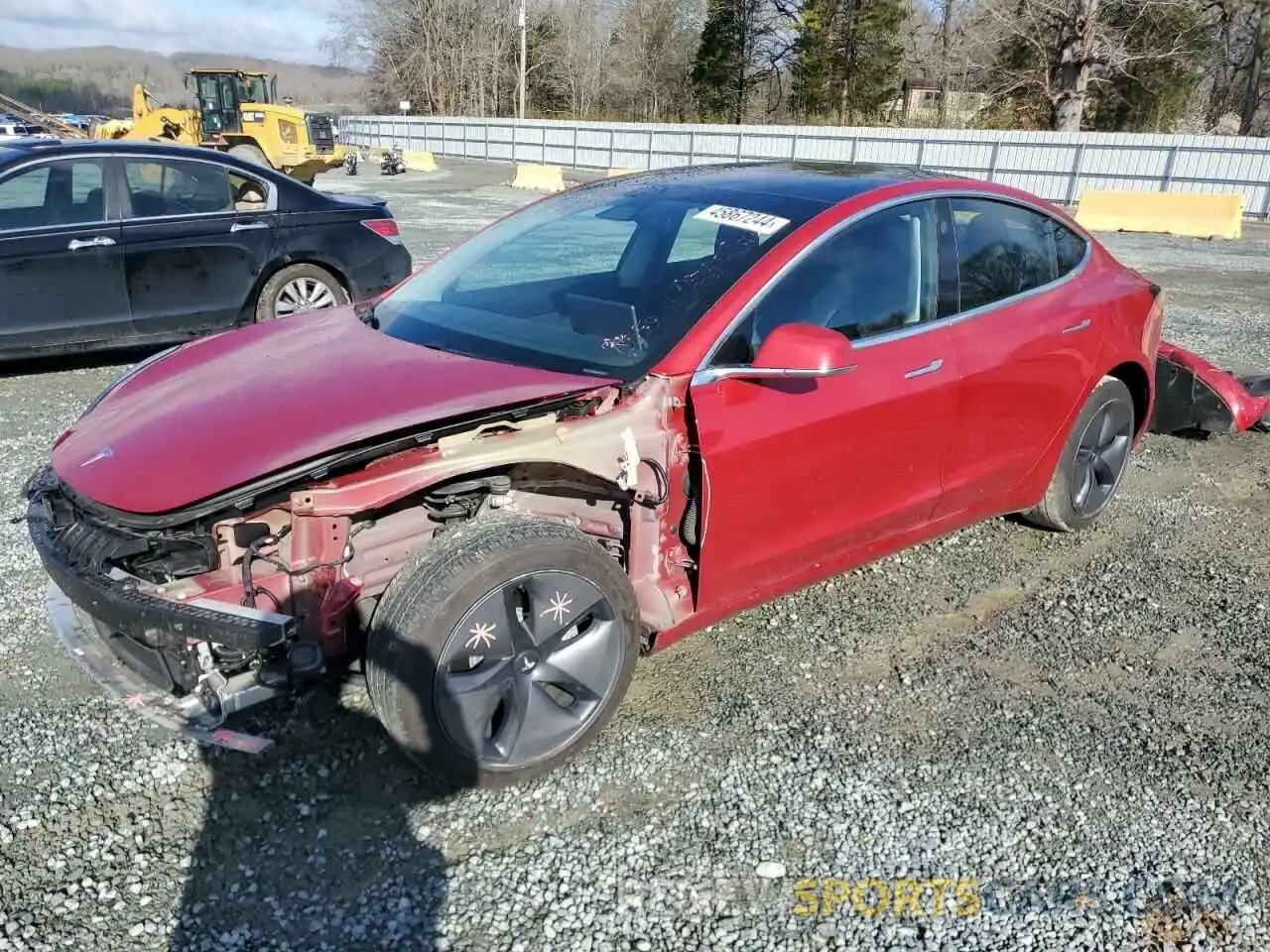 1 Photograph of a damaged car 5YJ3E1EA5LF606521 TESLA MODEL 3 2020