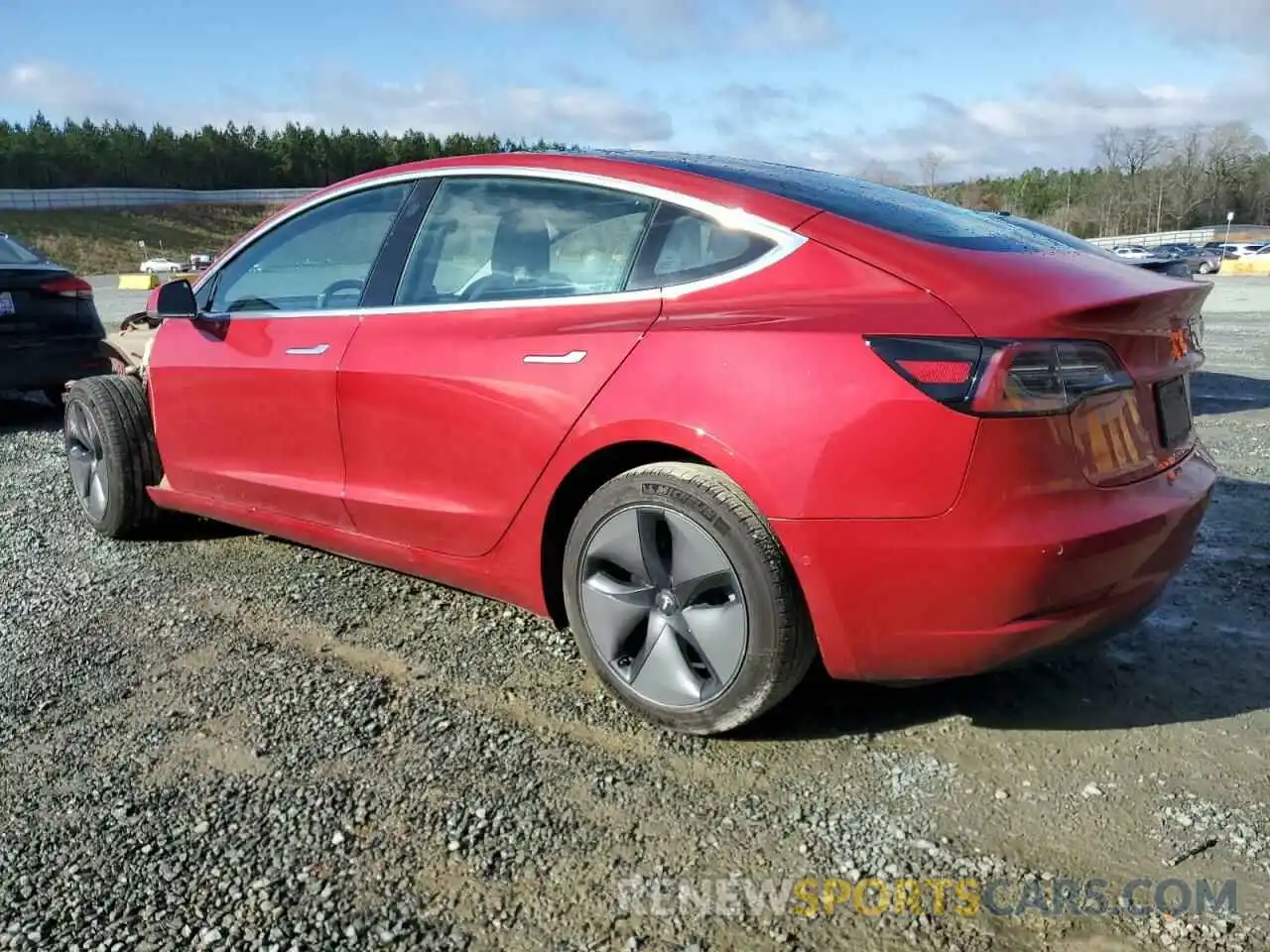 2 Photograph of a damaged car 5YJ3E1EA5LF606521 TESLA MODEL 3 2020