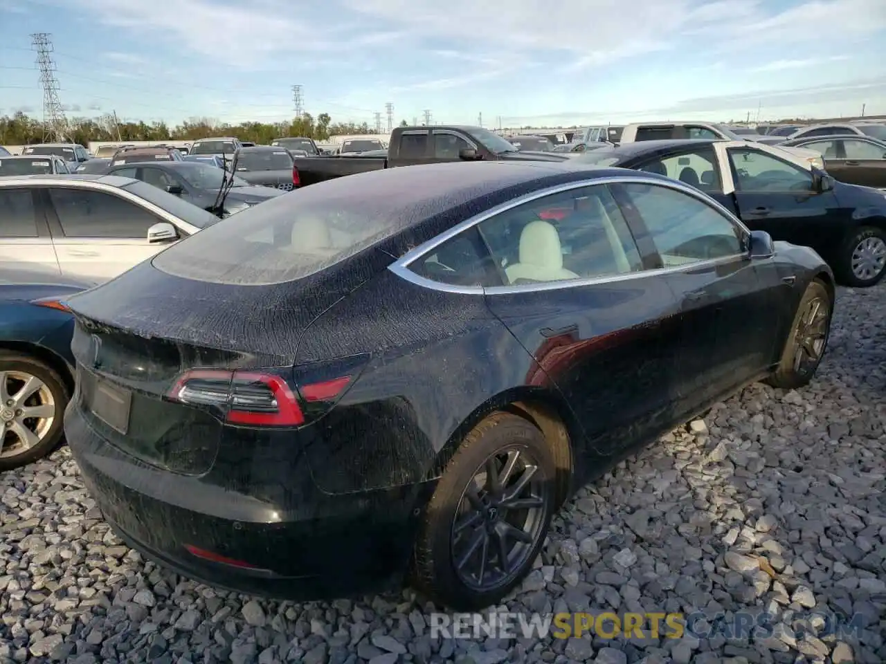 4 Фотография поврежденного автомобиля 5YJ3E1EA5LF606714 TESLA MODEL 3 2020